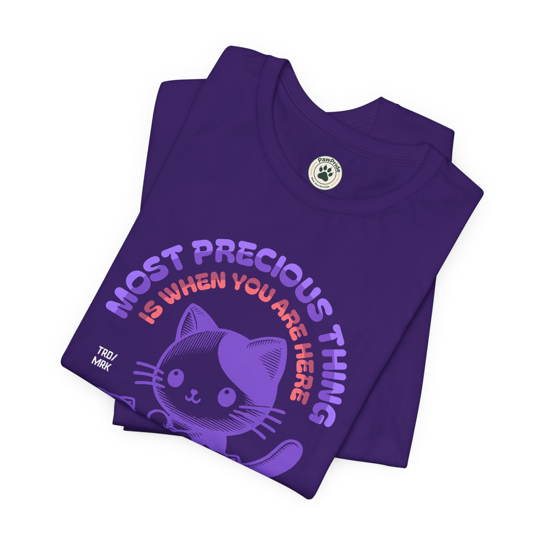 Family Time Cat Tee — "Most Precious Thing Is When You Are Here" Cute Cat Family T-Shirt