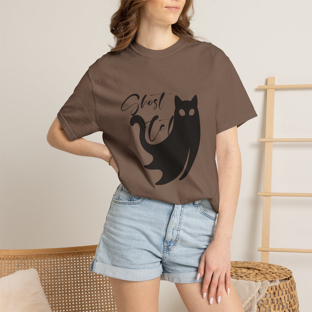 Ghost Cat T-Shirt — Cute Spooky Cat Graphic Tee