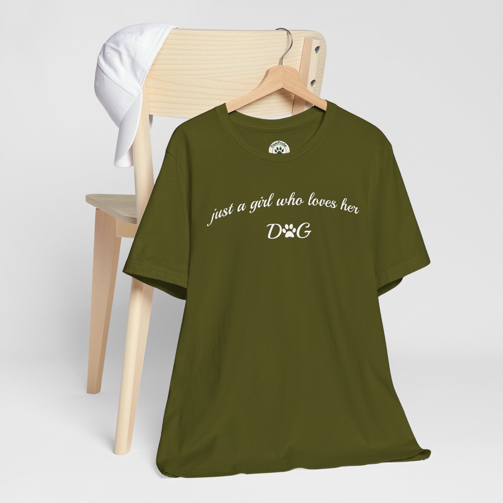 Just a Girl Who Loves Her Dog T-Shirt — Cute Dog Lover Tee