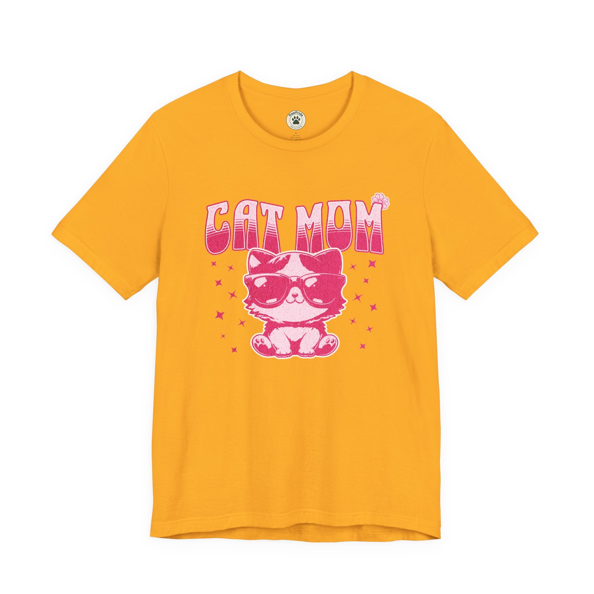 Cat Mom T-Shirt — Pink Cute Cat Graphic Tee