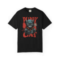 Punk Cat Graphic T-Shirt — Edgy Streetwear Tee with Biker Cat Design