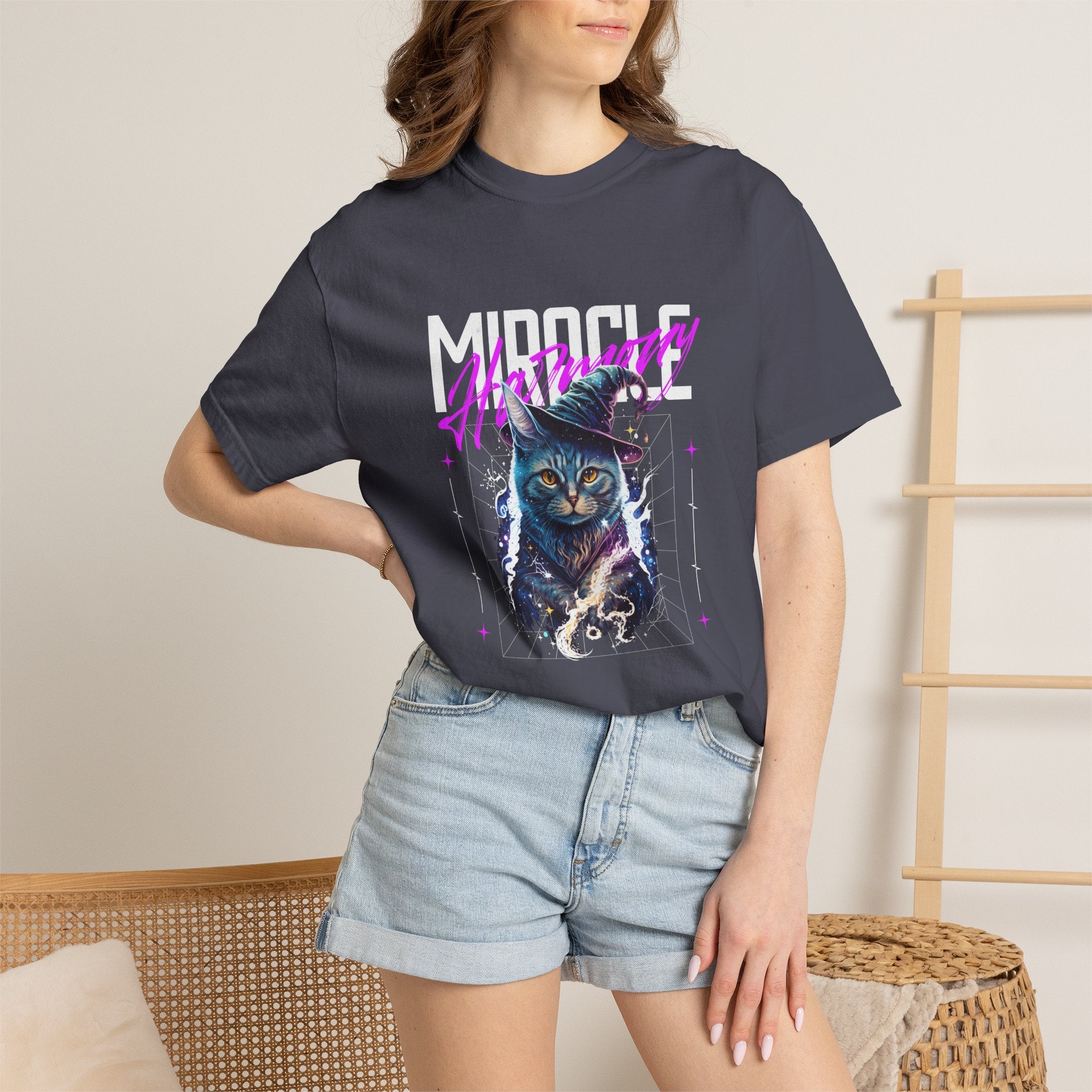Miracle Mystic Owl T-Shirt — Neon Retro Graphic Tee