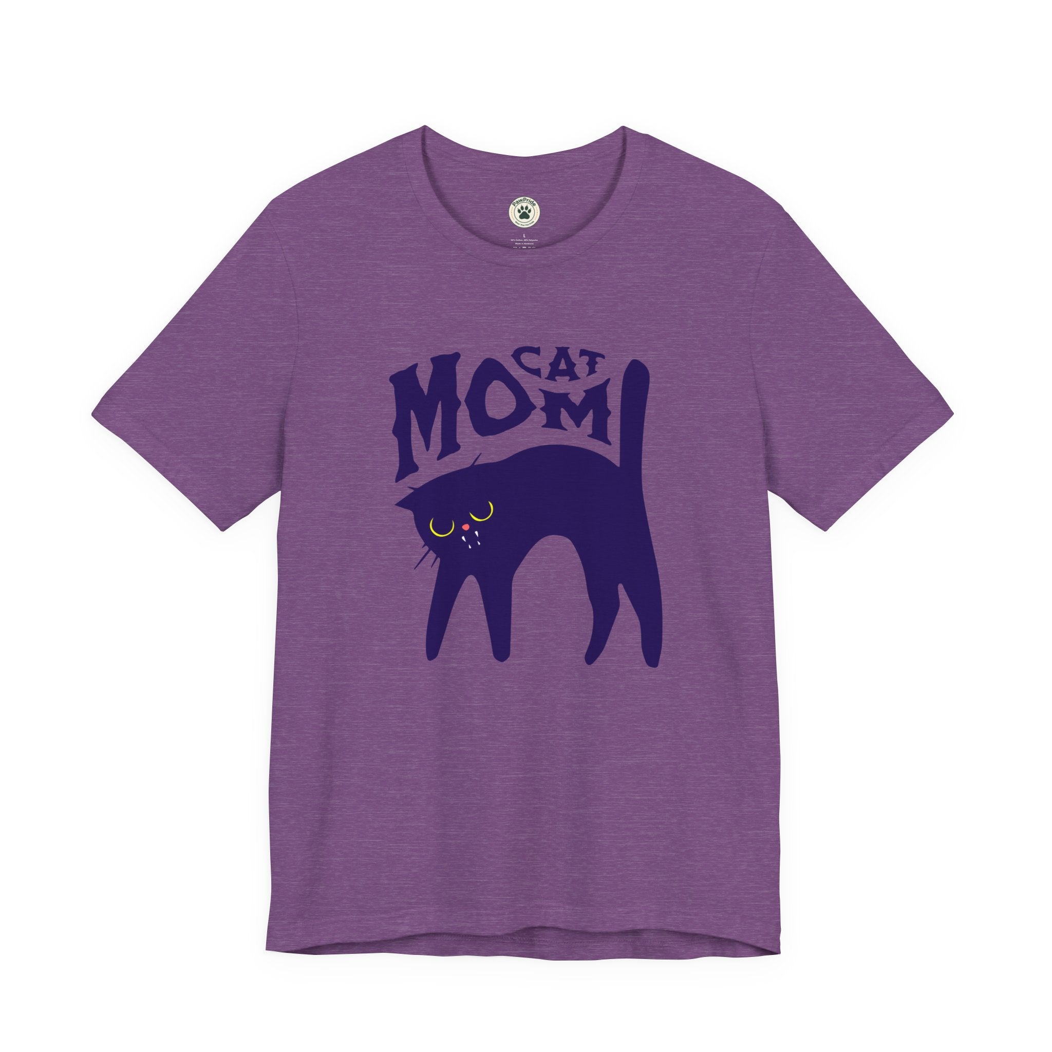 Cat Mom Graphic Tee — Cute Black Cat Illustration