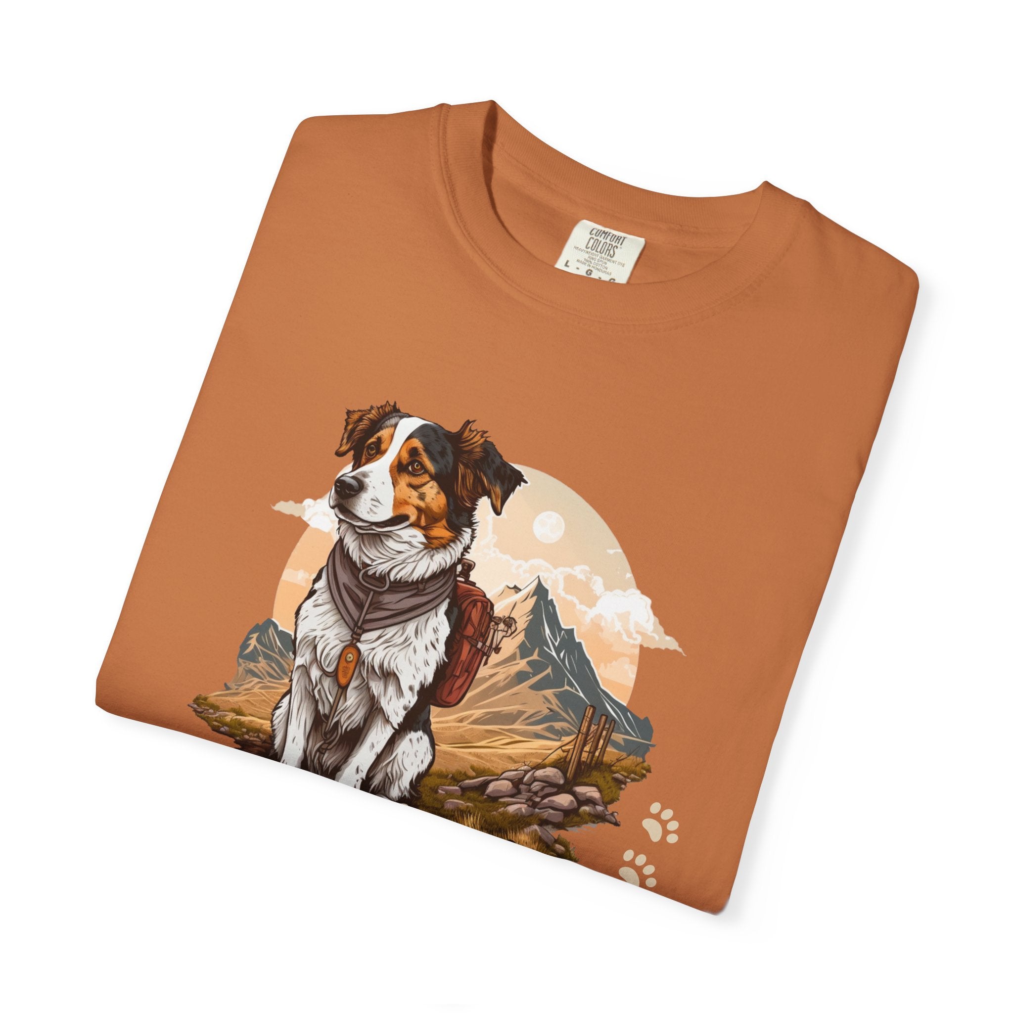 Outdoory Dog T-Shirt — Adventure Mountain Pup Graphic Tee