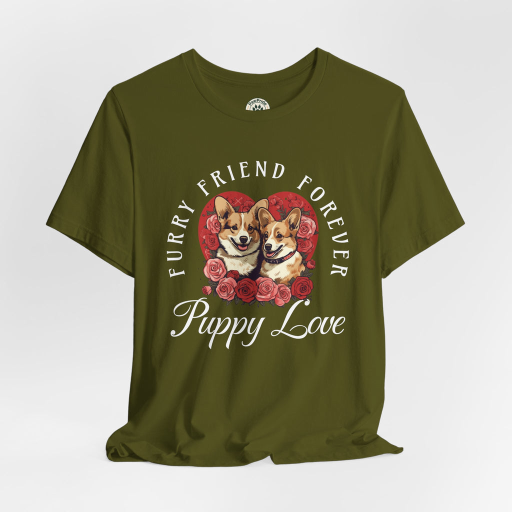 Puppy Love T-Shirt — "Furry Friend Forever" Corgi Tee