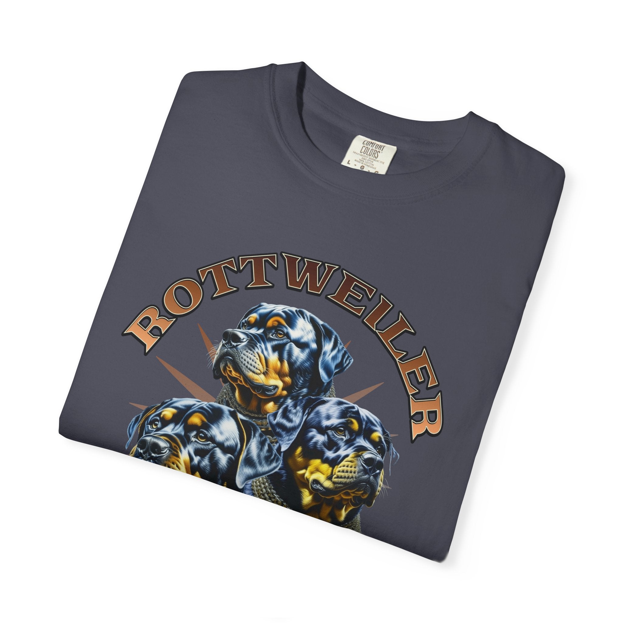 Rottweiler Guard Dog T-Shirt — Vintage Triple Rottweiler Graphic