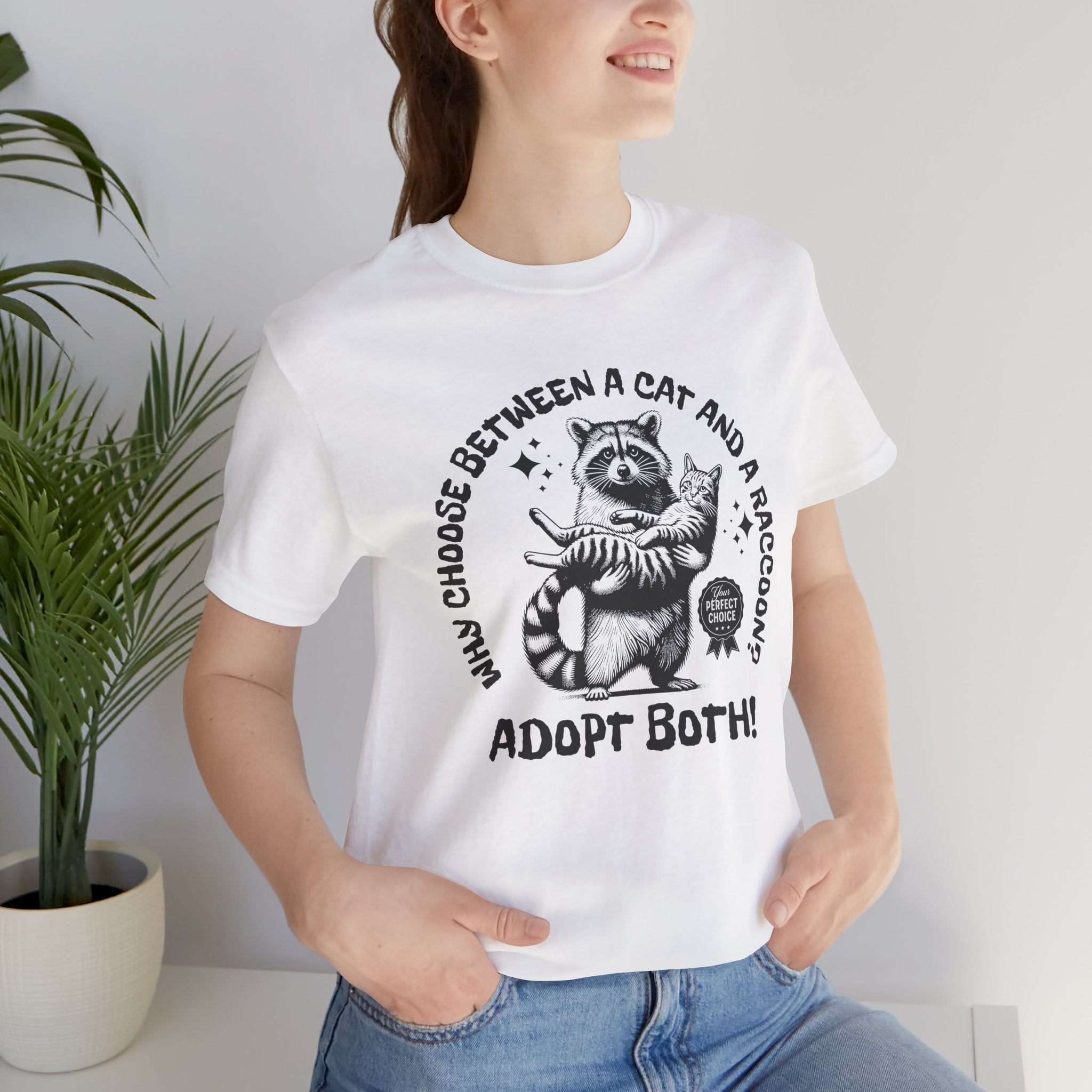 Adopt Both! Raccoon & Cat Rescue T-Shirt