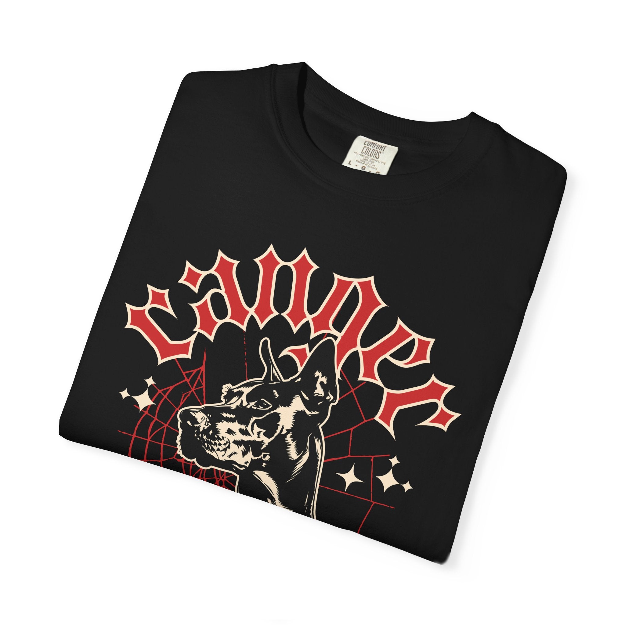Doberman Graphic T-Shirt — Vintage “Winner” Dog Design