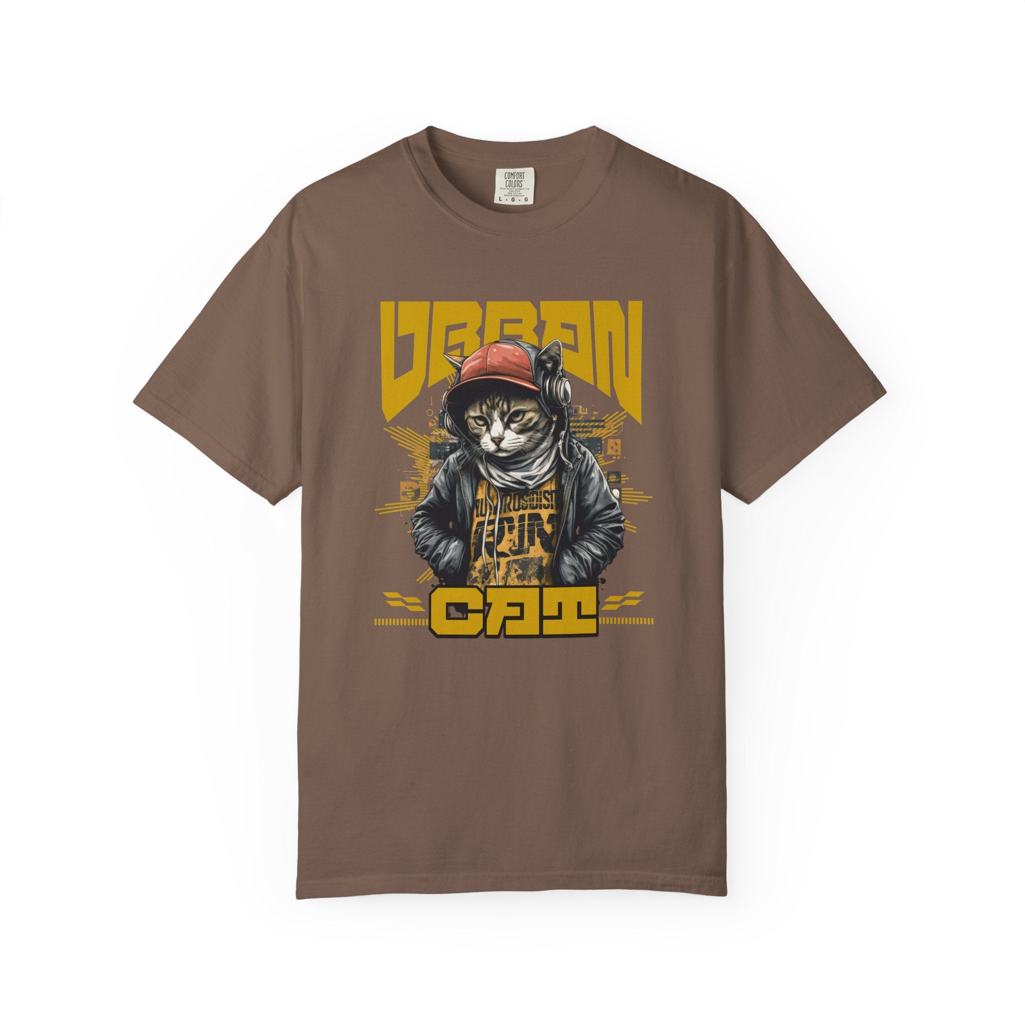 Urban Cat T-Shirt — Retro Streetwear Graphic Tee with Cool Cat Design