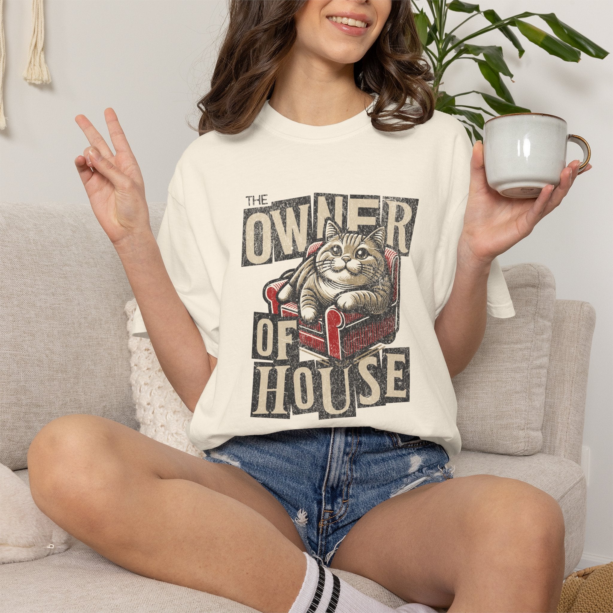 Owner of the House Cat T-Shirt — Vintage Cat Graphic Tee