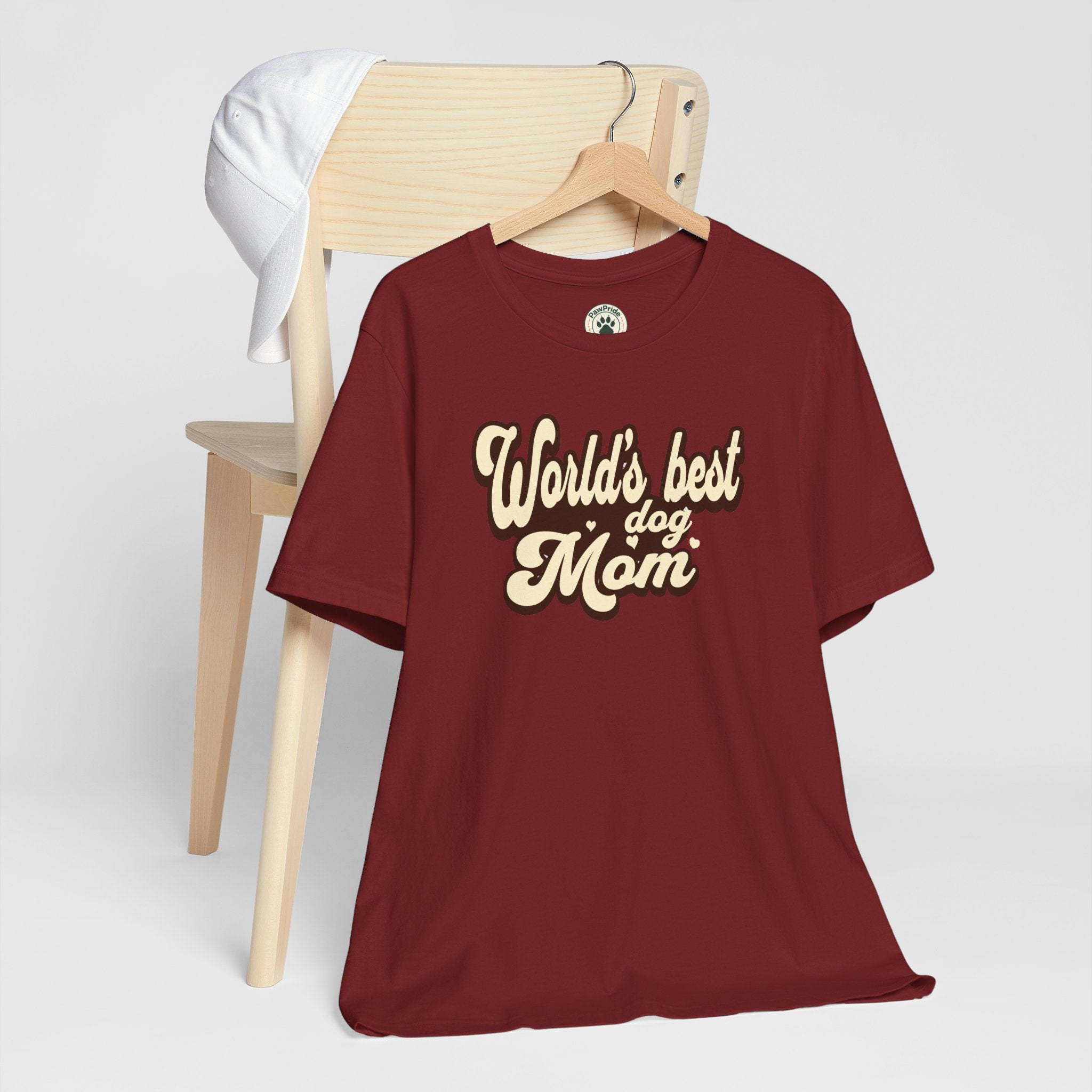 World's Best Dog Mom T-Shirt — Retro Script Pet Mom Tee