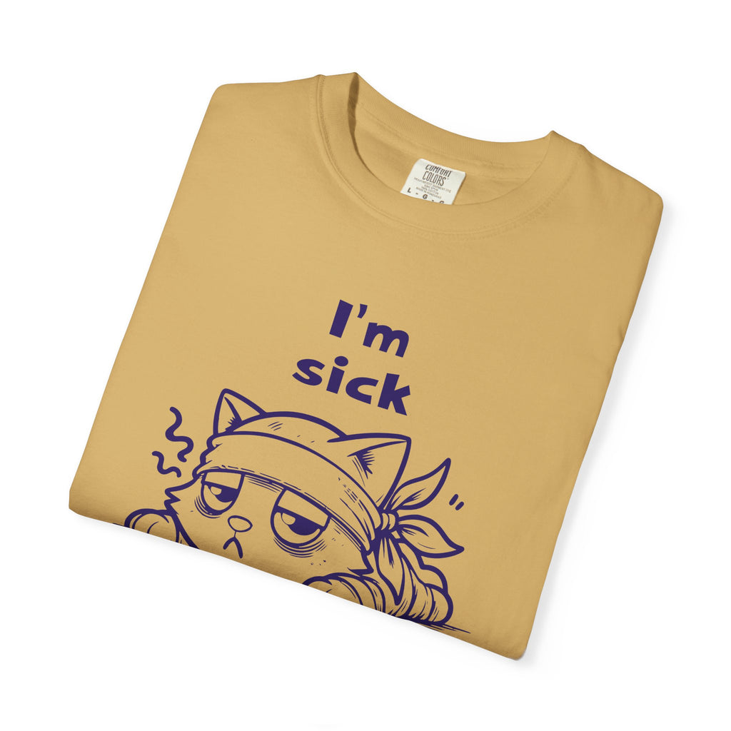 T-Shirt — “I’m Sick of People” Cute Grumpy Cat Graphic Tee
