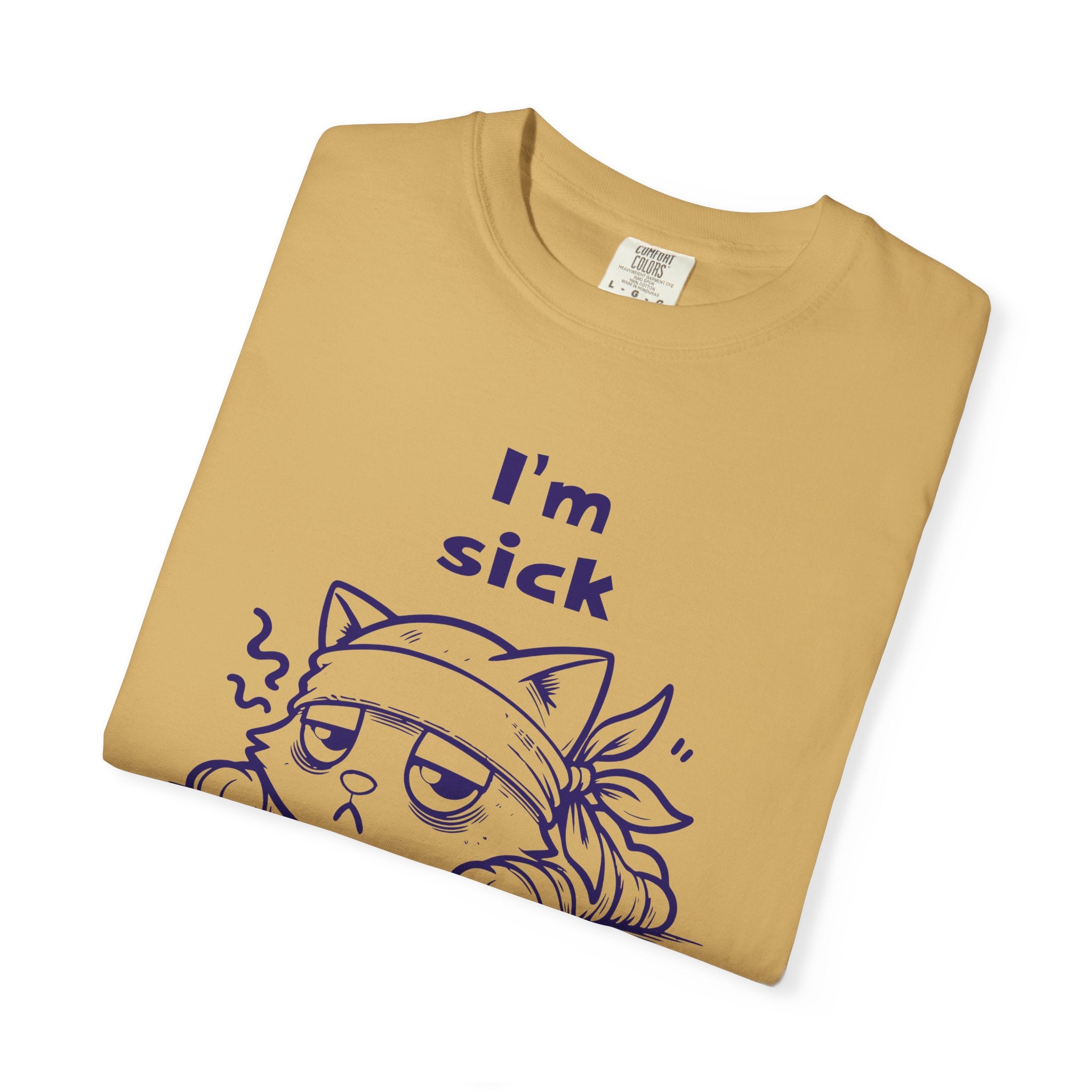 T-Shirt — “I’m Sick of People” Cute Grumpy Cat Graphic Tee