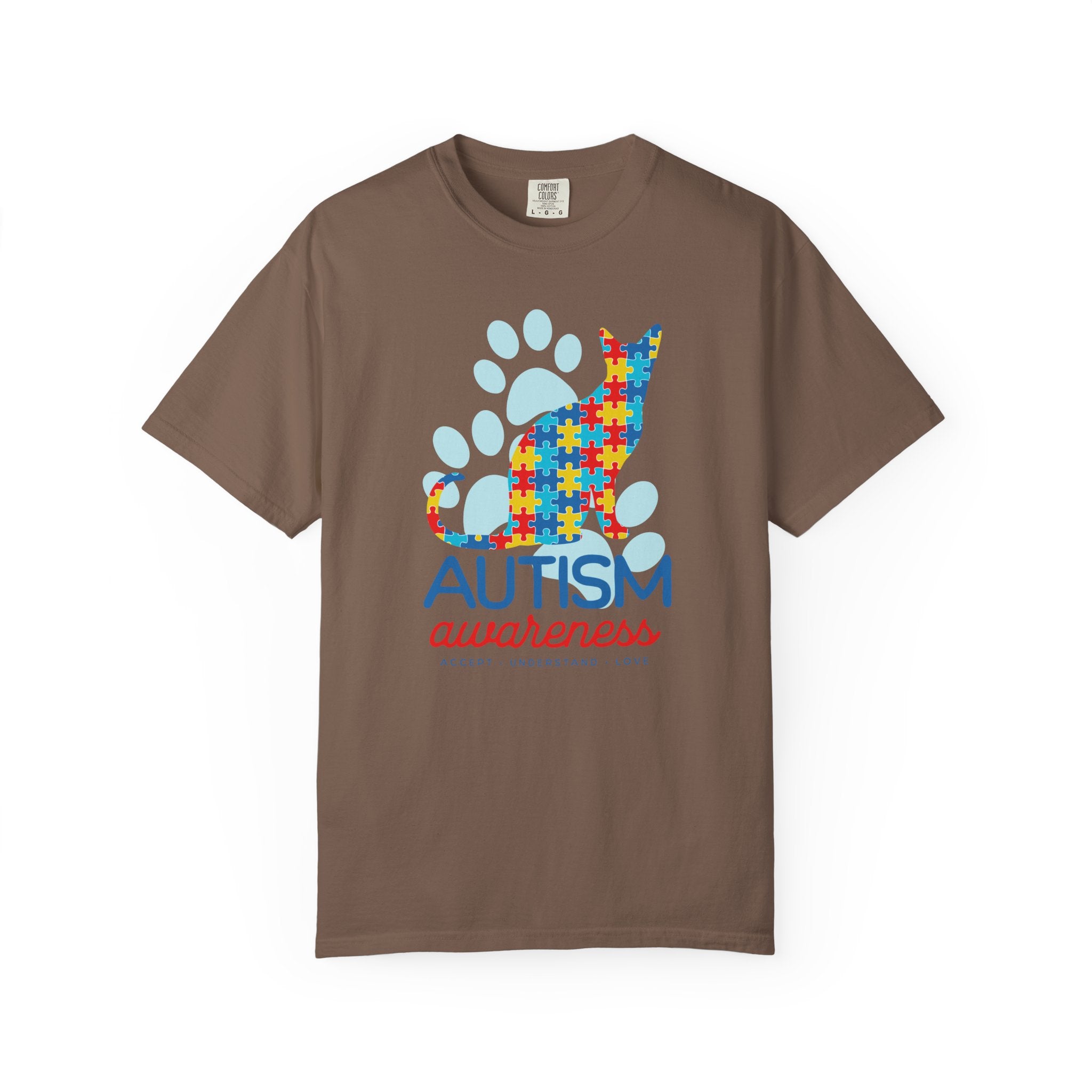 Autism Awareness Puzzle Cat T-Shirt — Support & Awareness Tee