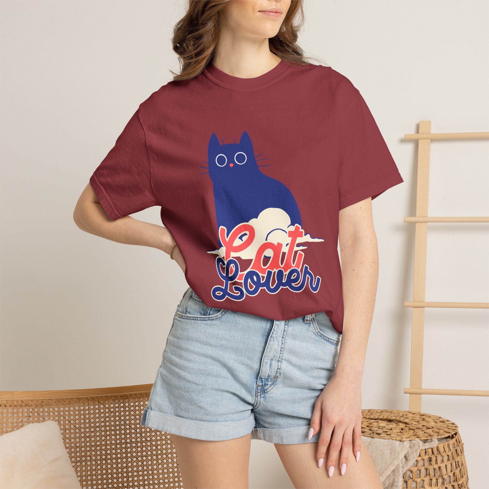 Cat Lover T-Shirt — Cute Retro Cat Graphic Tee