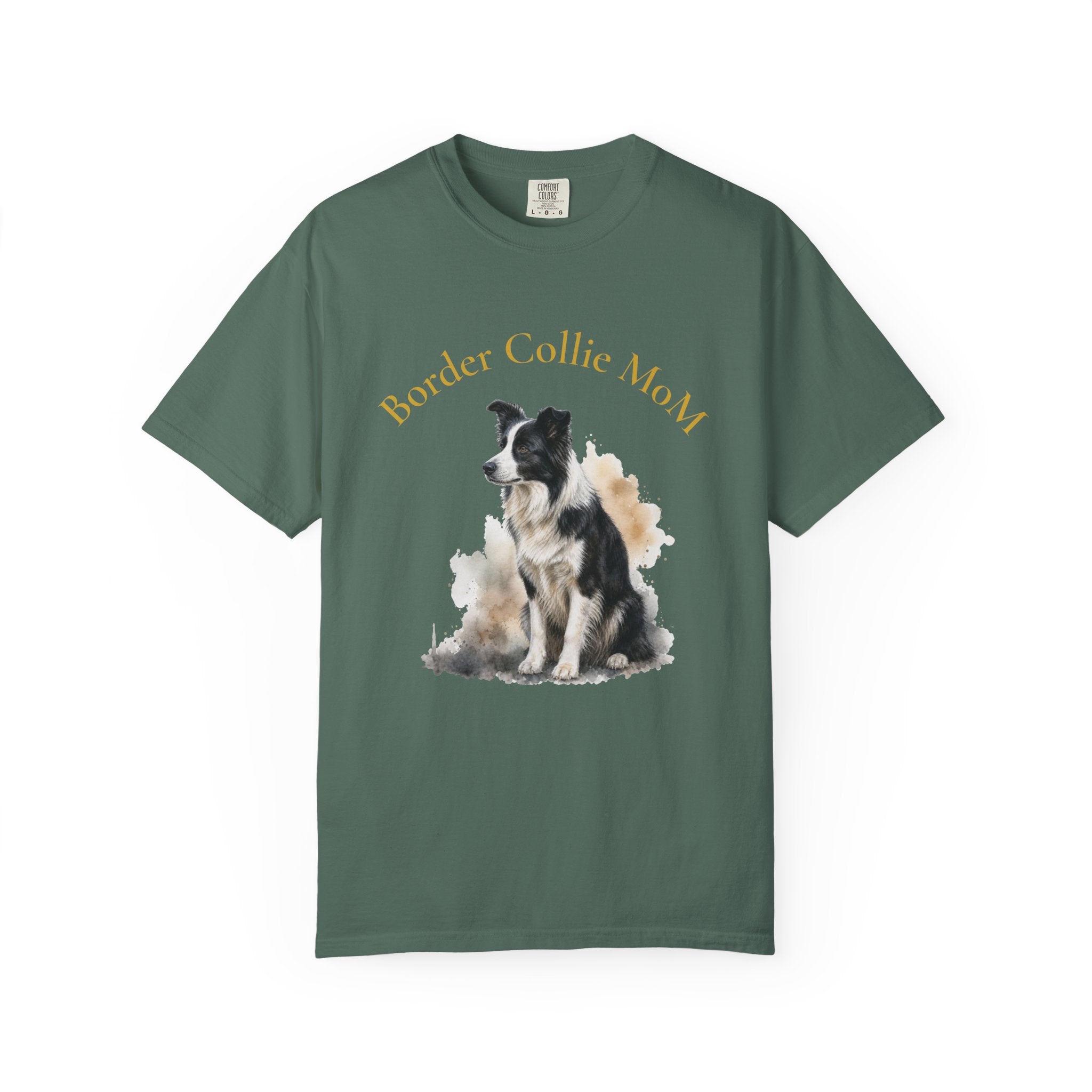Border Collie Mom T-Shirt — Watercolor Dog Tee for Pet Lovers