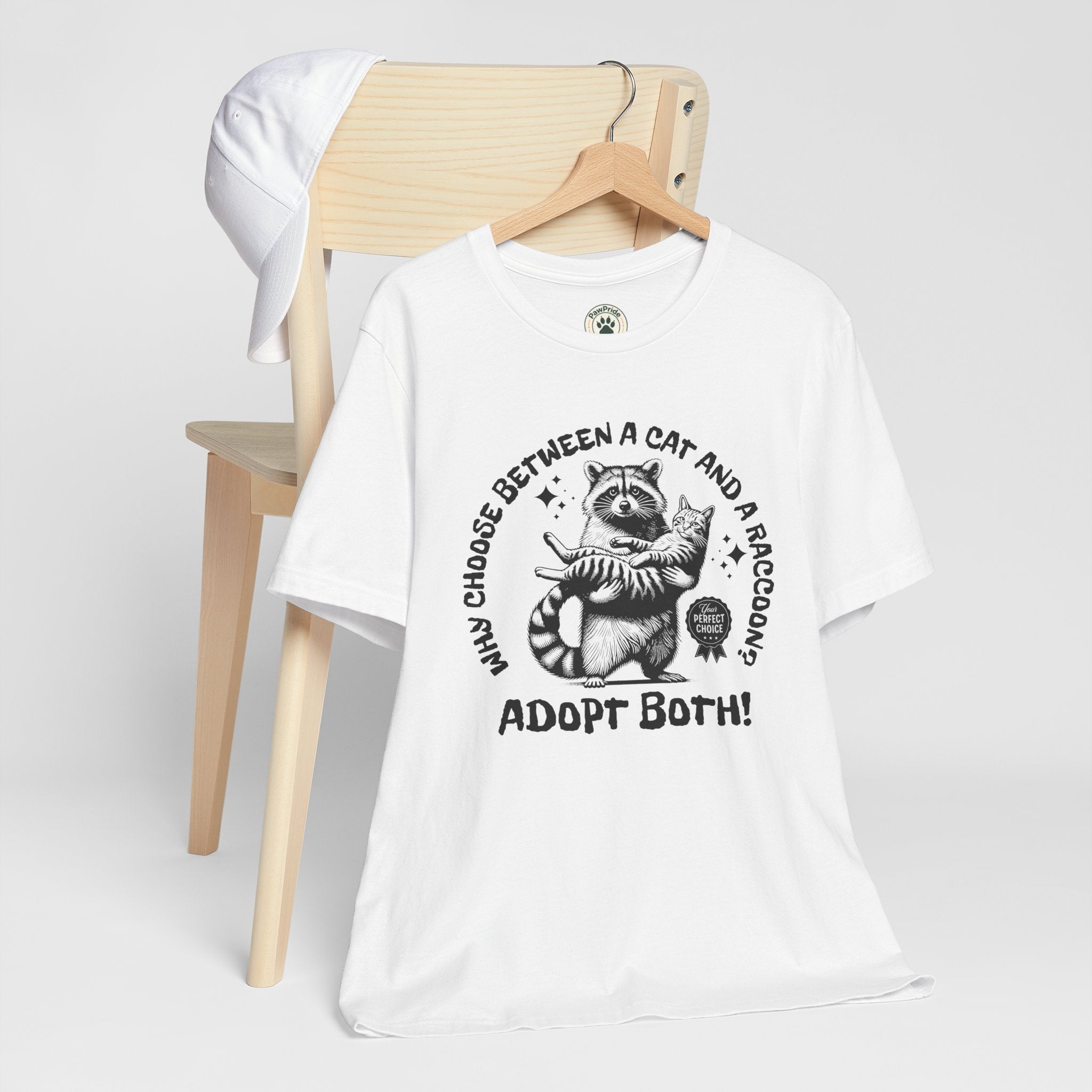 Adopt Both! Raccoon & Cat Rescue T-Shirt