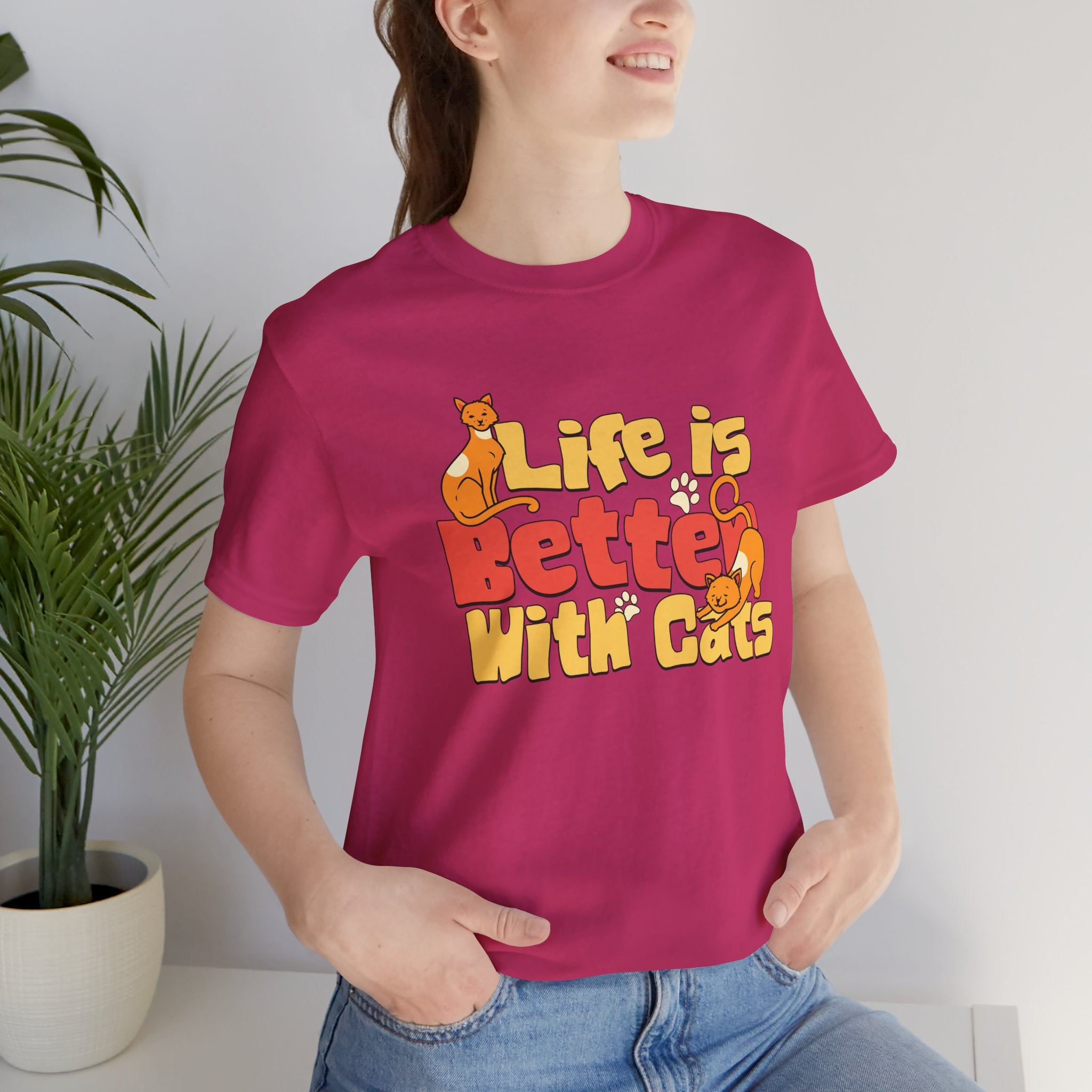 Life Is Better With Cats T‑Shirt