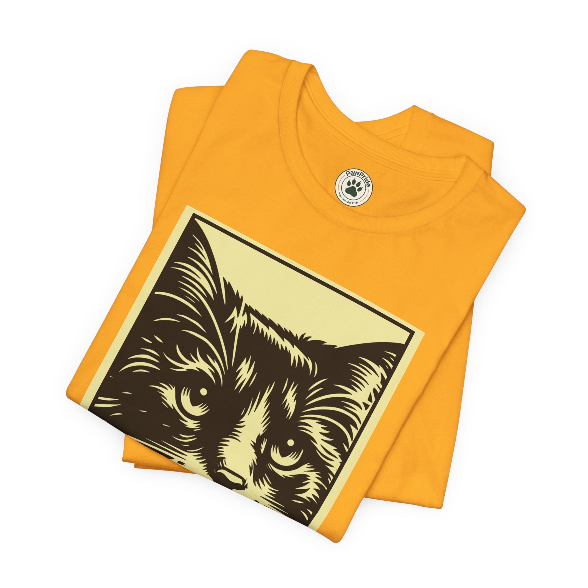 Meow Cat Portrait Tee — Graphic Cat Shirt