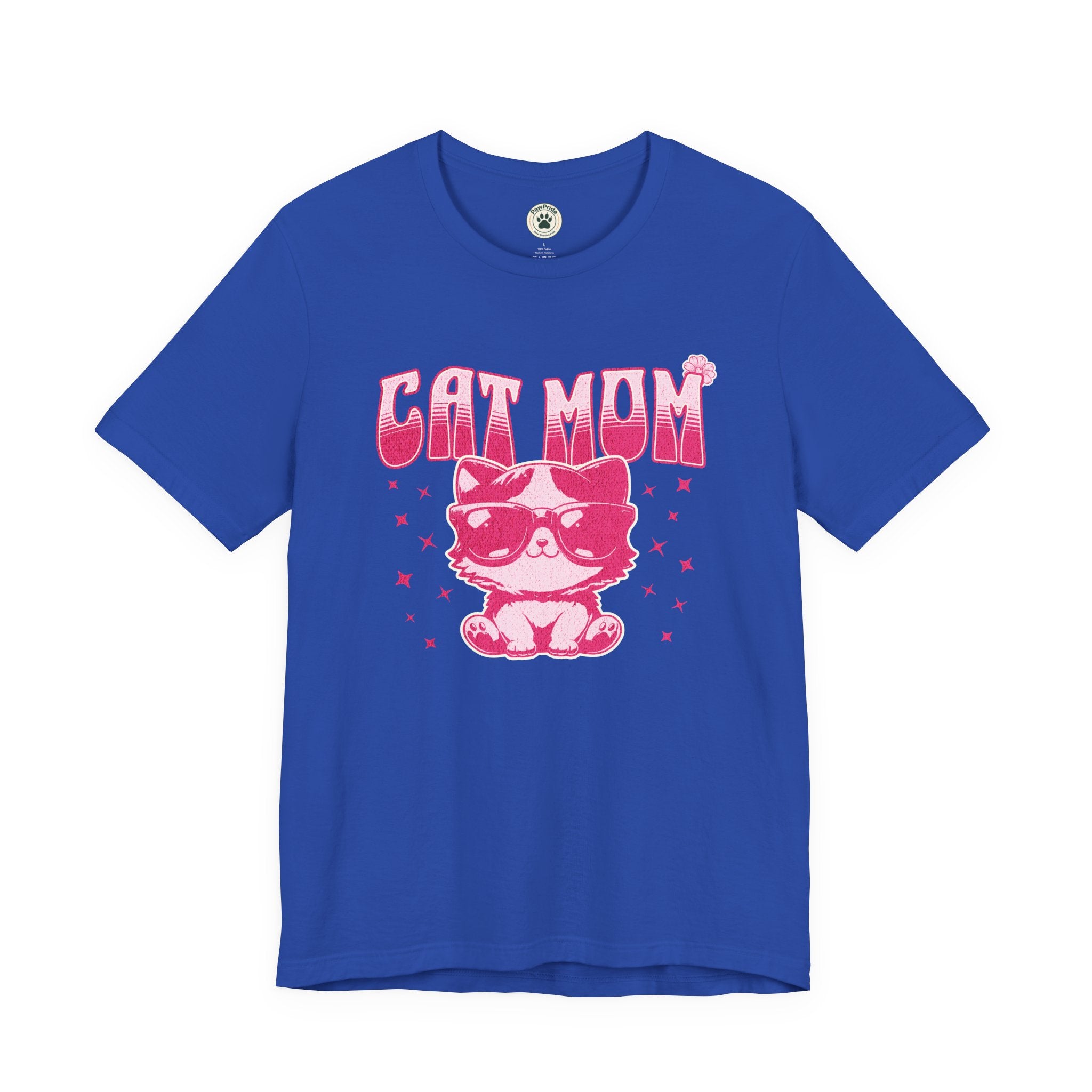 Cat Mom T-Shirt — Pink Cute Cat Graphic Tee