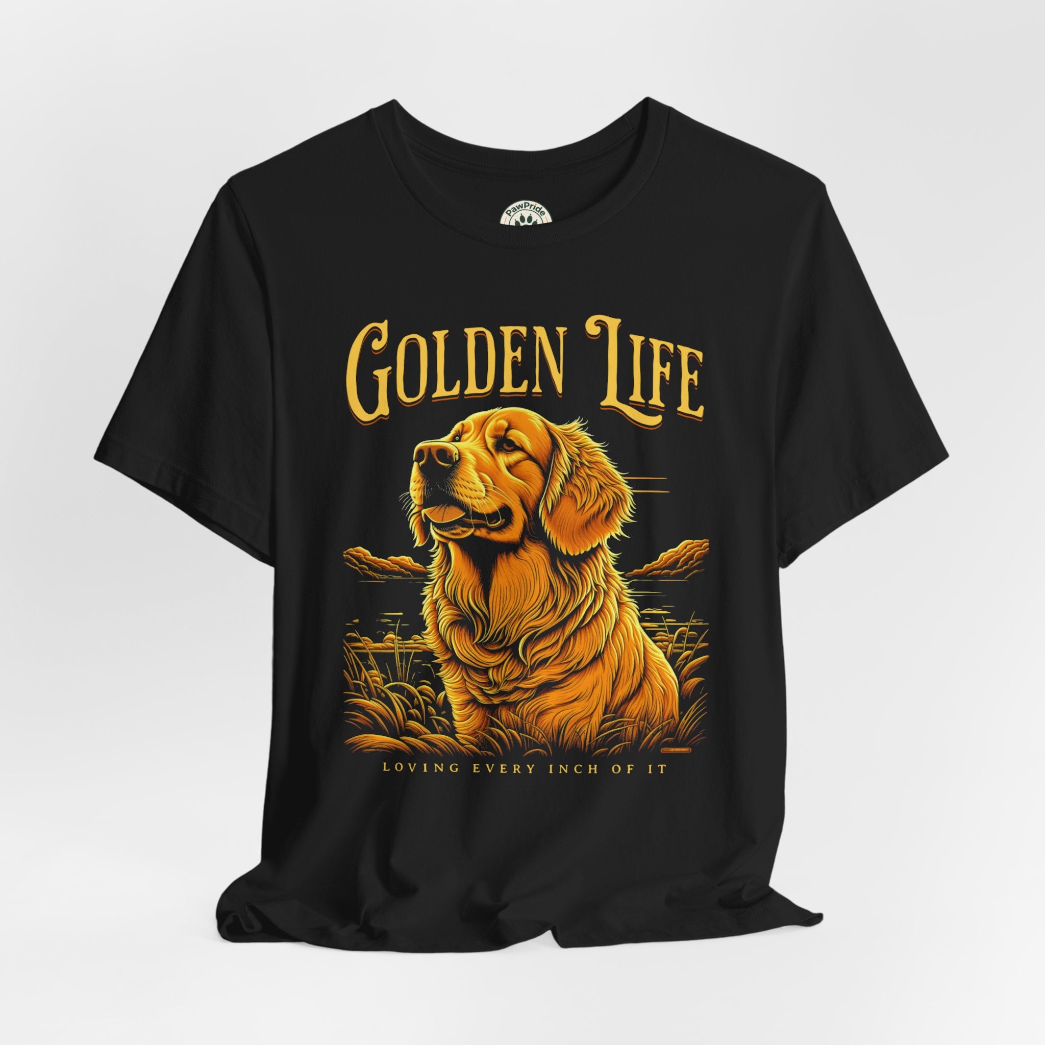 Golden Life Golden Retriever T-Shirt — "Golden Life" Graphic Tee for Dog Lovers