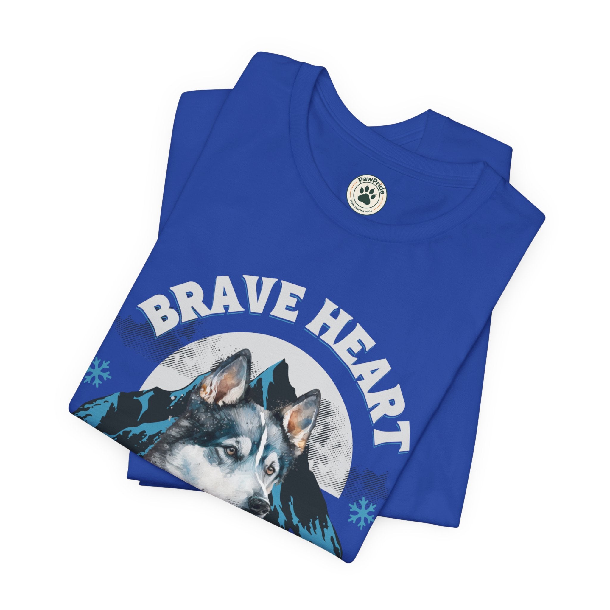 Husky T-Shirt "Brave Heart Loyal Soul" – Wildlife Mountain Graphic Tee