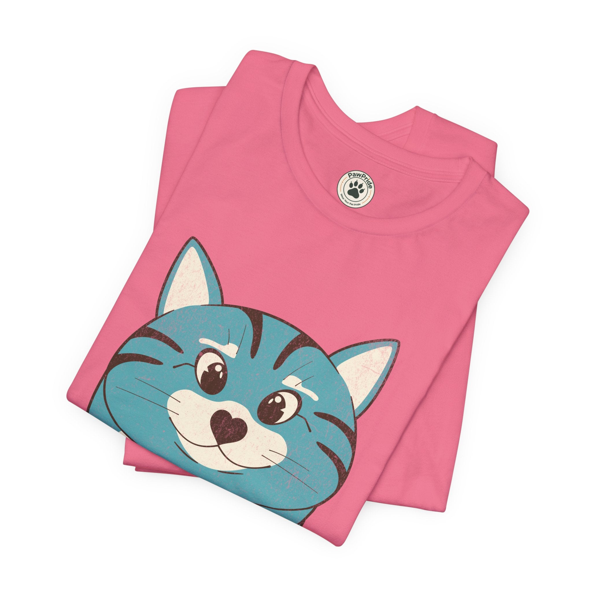 My Cat Rules T-Shirt — Cute Blue Cat Graphic Tee for Cat Lovers