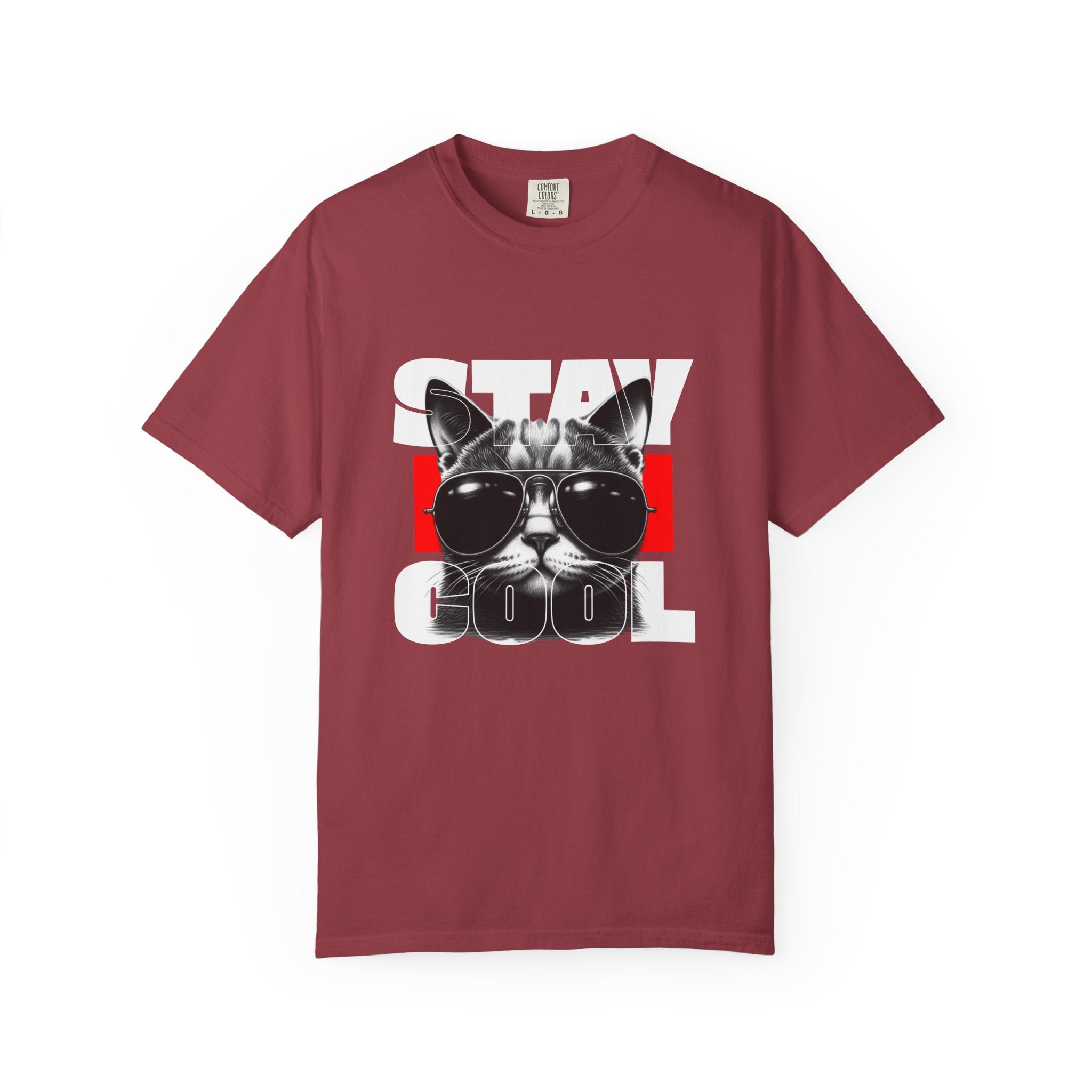 Stay Cool Cat T-Shirt — Retro Sunglasses Graphic Tee