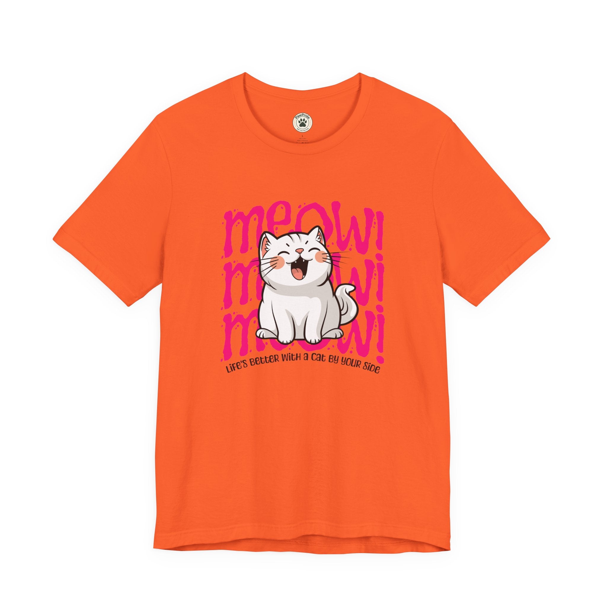 Meow Cat Graphic Tee — Cute Kawaii Cat "MEOW!" Shirt