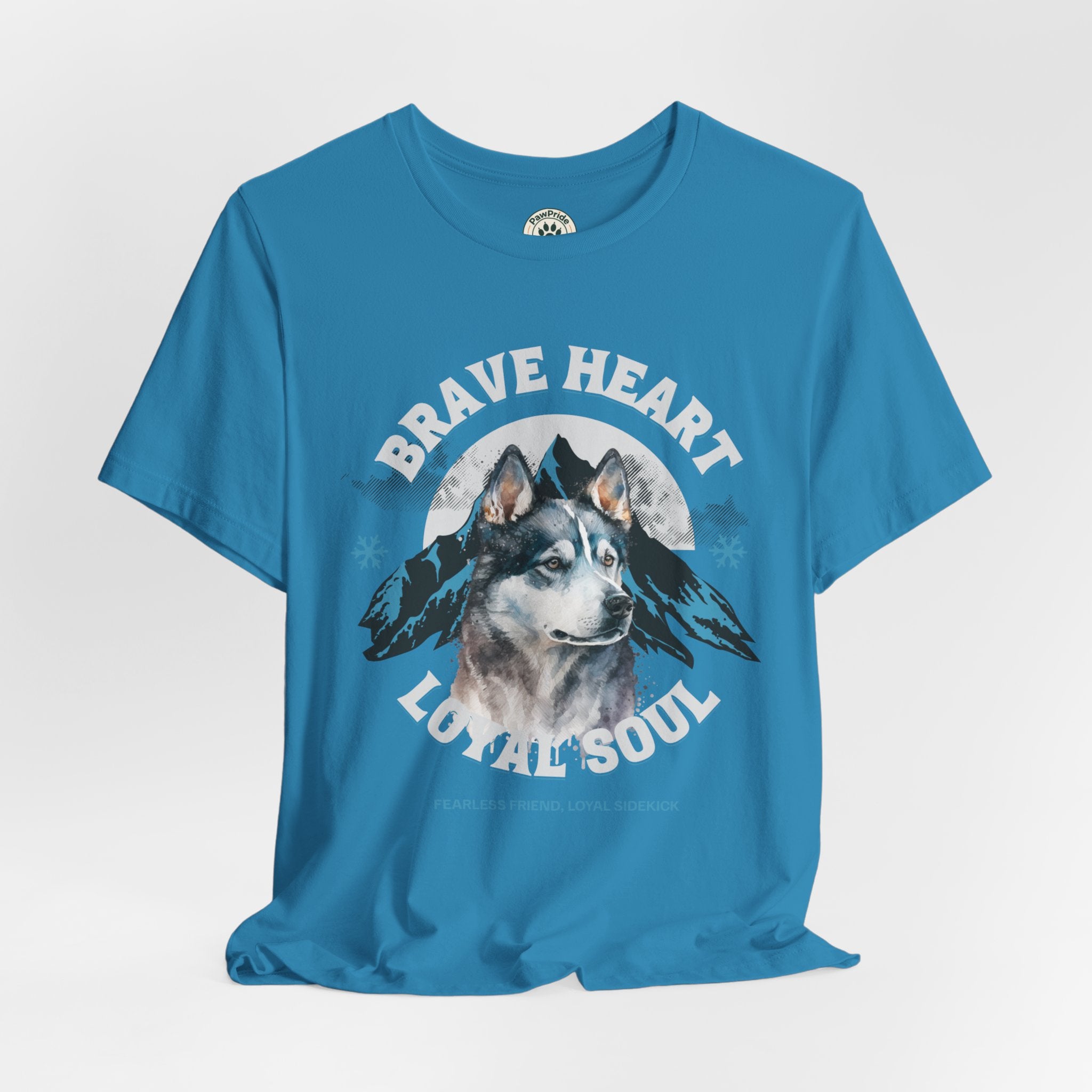 Husky T-Shirt "Brave Heart Loyal Soul" – Wildlife Mountain Graphic Tee