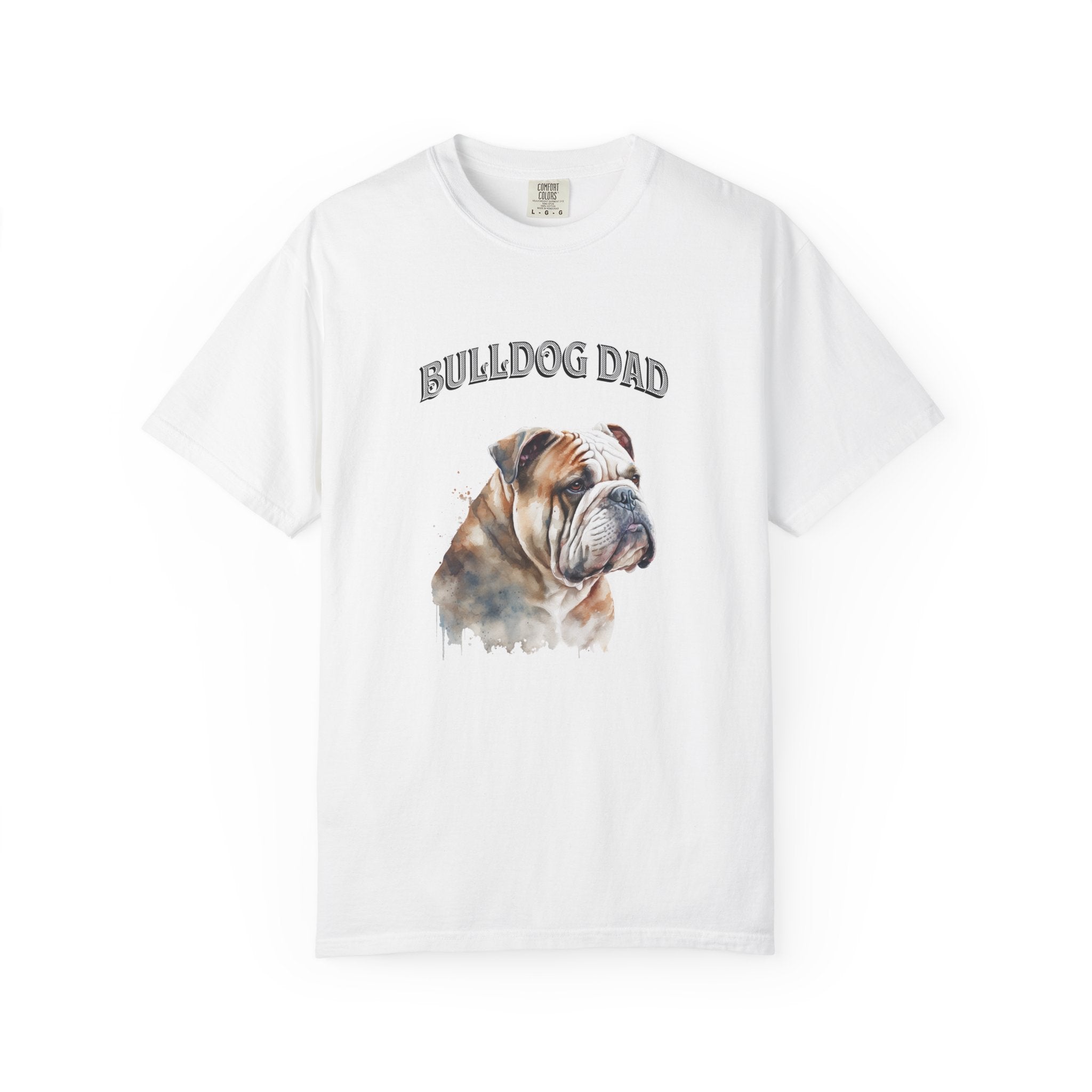 Bulldog Dad T-Shirt — Vintage Bulldog Portrait Tee for Dog Lovers
