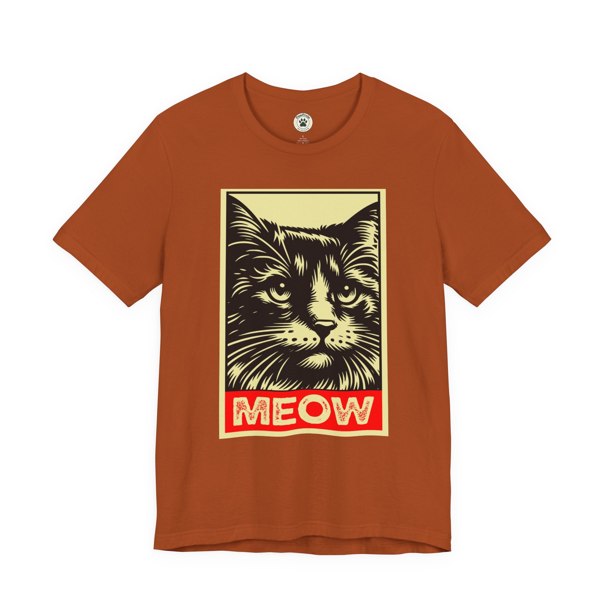 Meow Cat Portrait Tee — Graphic Cat Shirt