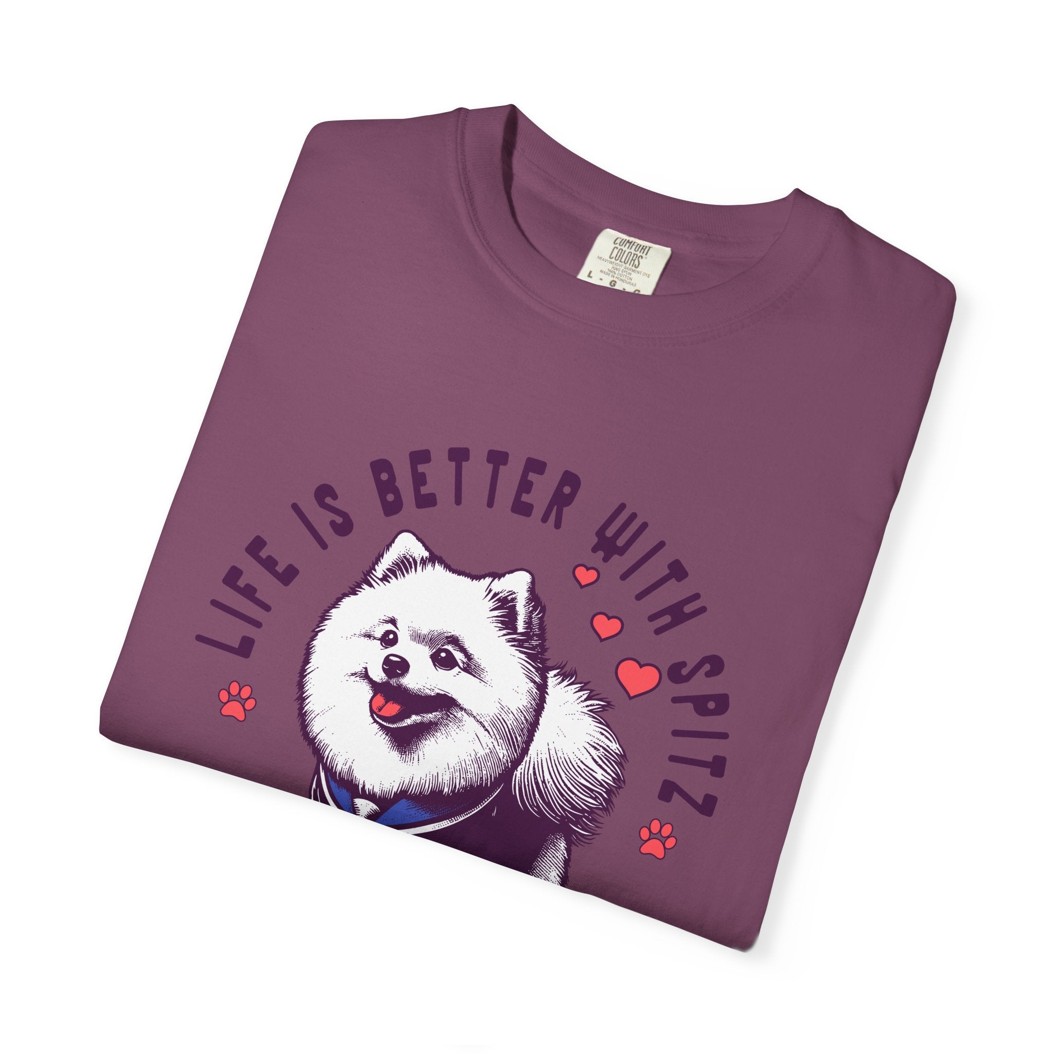 Spitz Love T-Shirt — "Life Is Better With Spitz" Cute Dog Graphic Tee