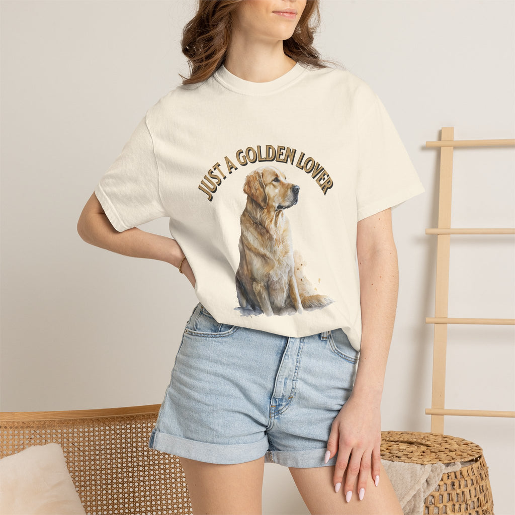 Just a Golden Lover T‑Shirt – Golden Retriever Dog Tee