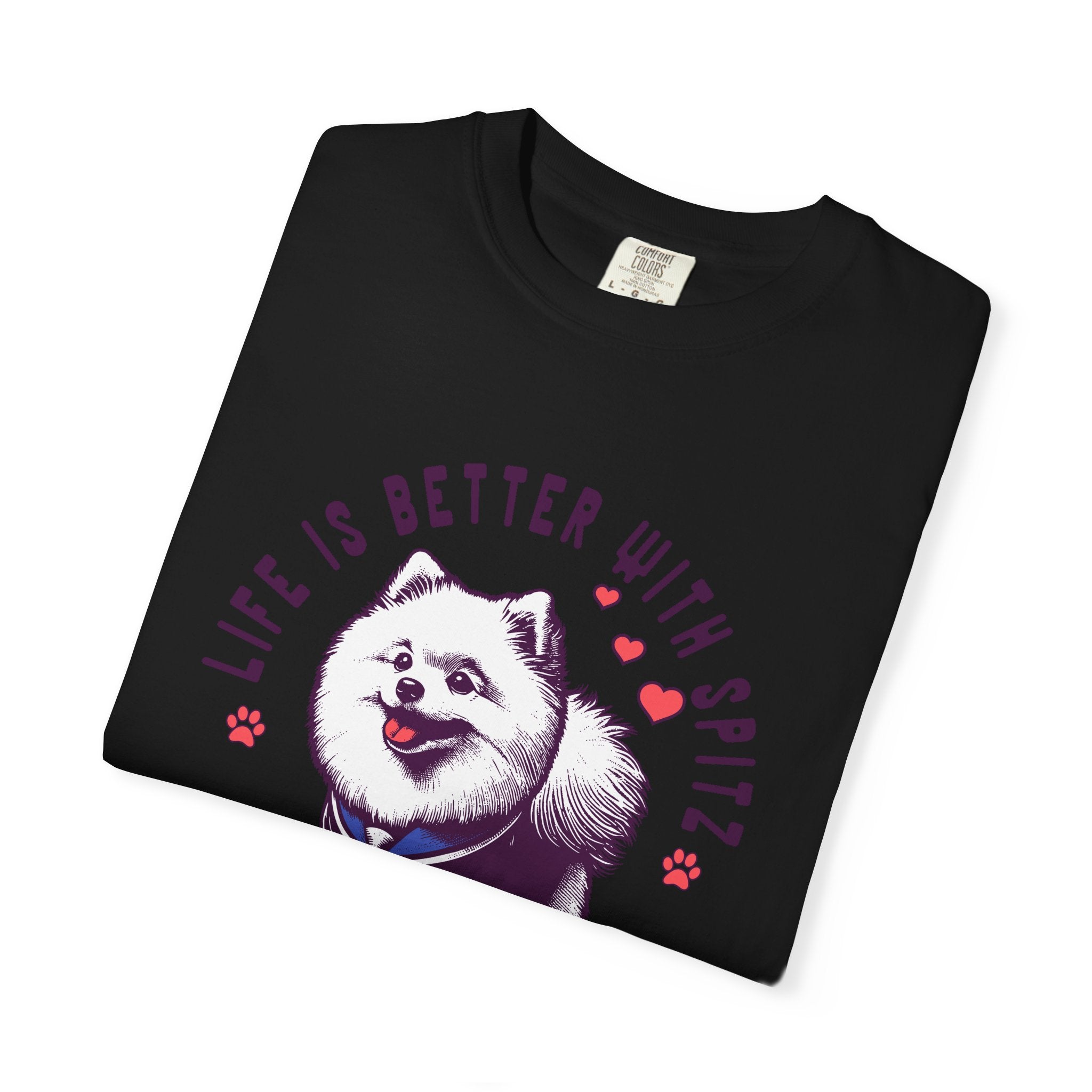 Spitz Love T-Shirt — "Life Is Better With Spitz" Cute Dog Graphic Tee