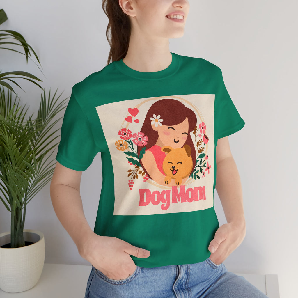 Dog Mom T-Shirt — Cute Floral Dog Mom Tee