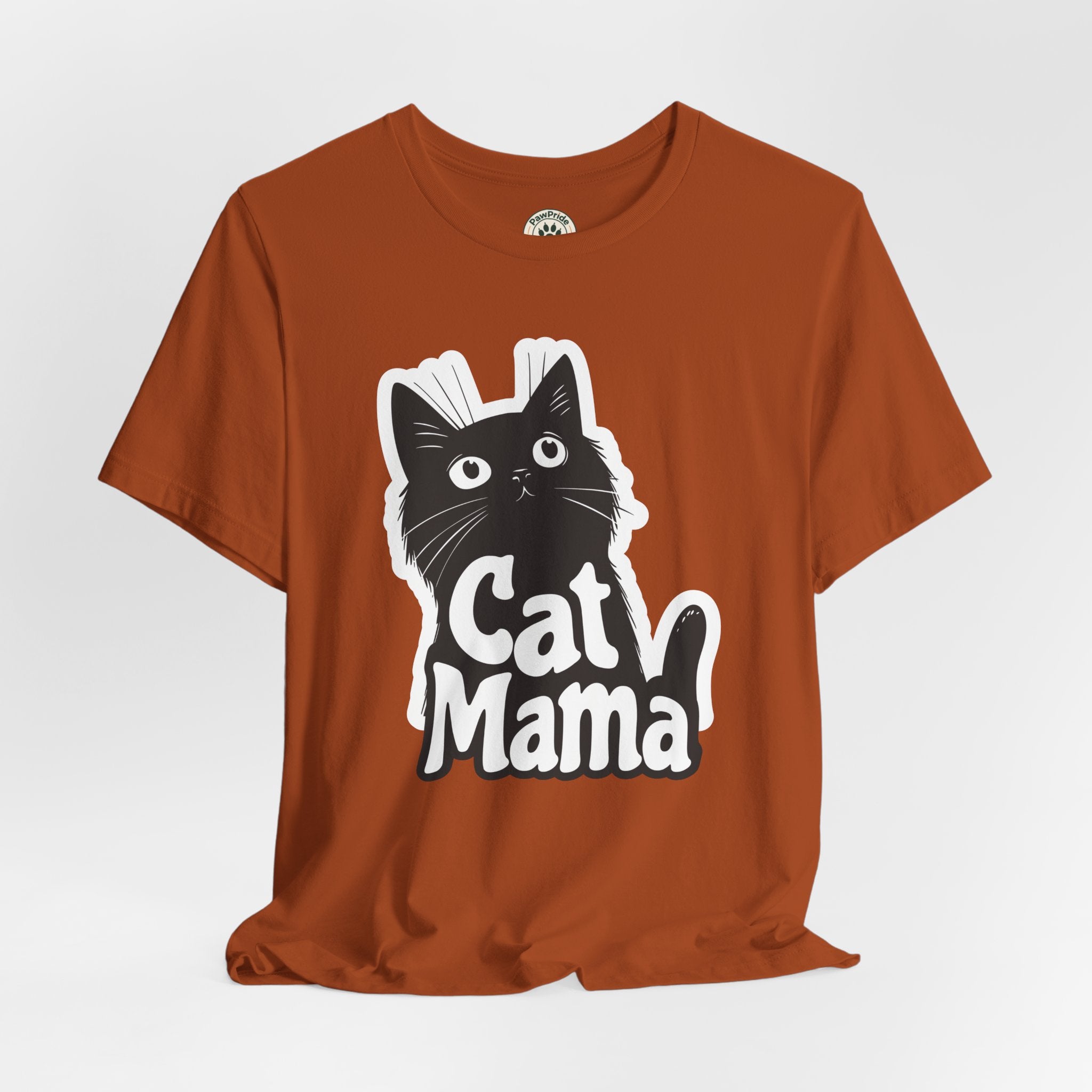 Cat Mama T-Shirt – Cute Black Cat Graphic Tee for Cat Lovers