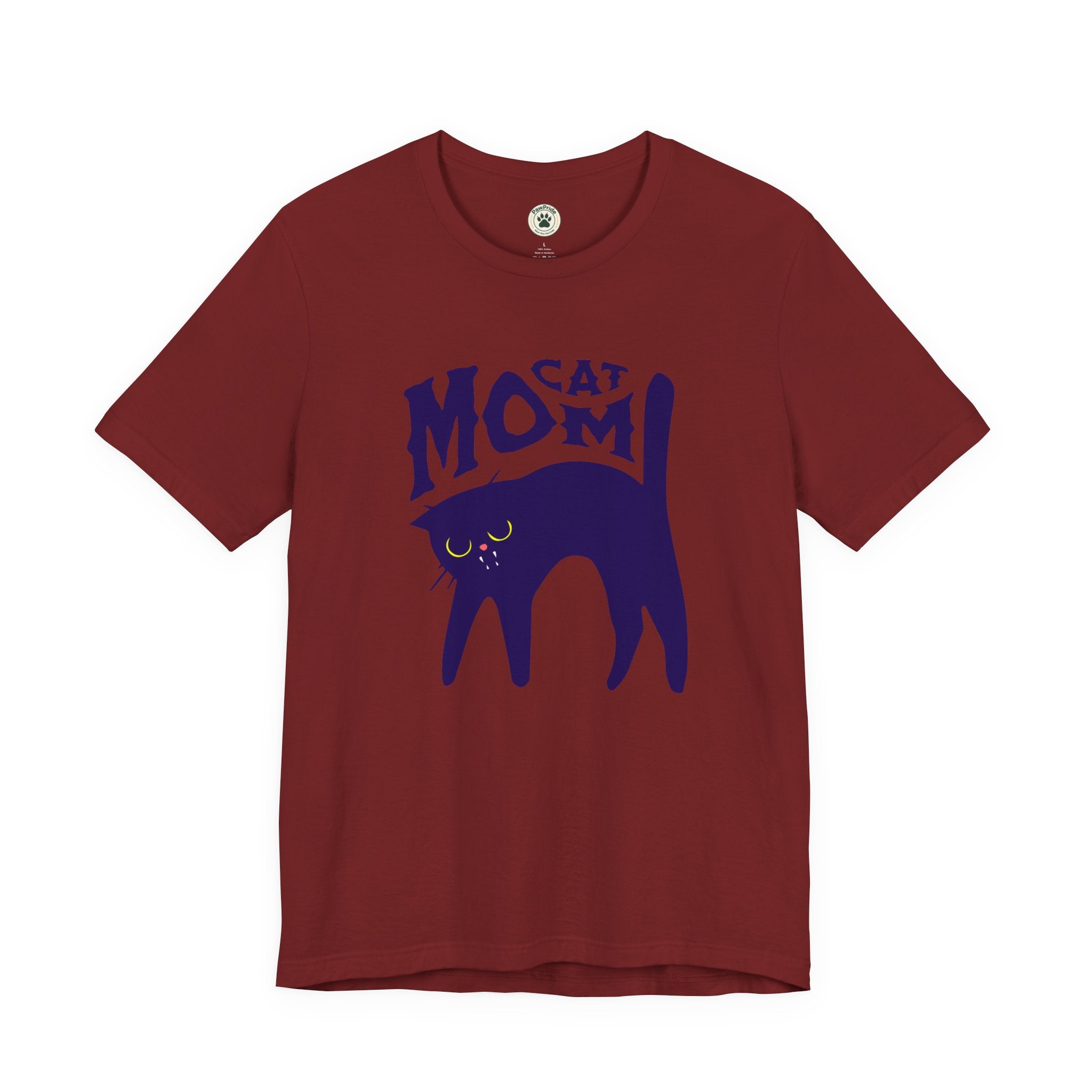 Cat Mom Graphic Tee — Cute Black Cat Illustration