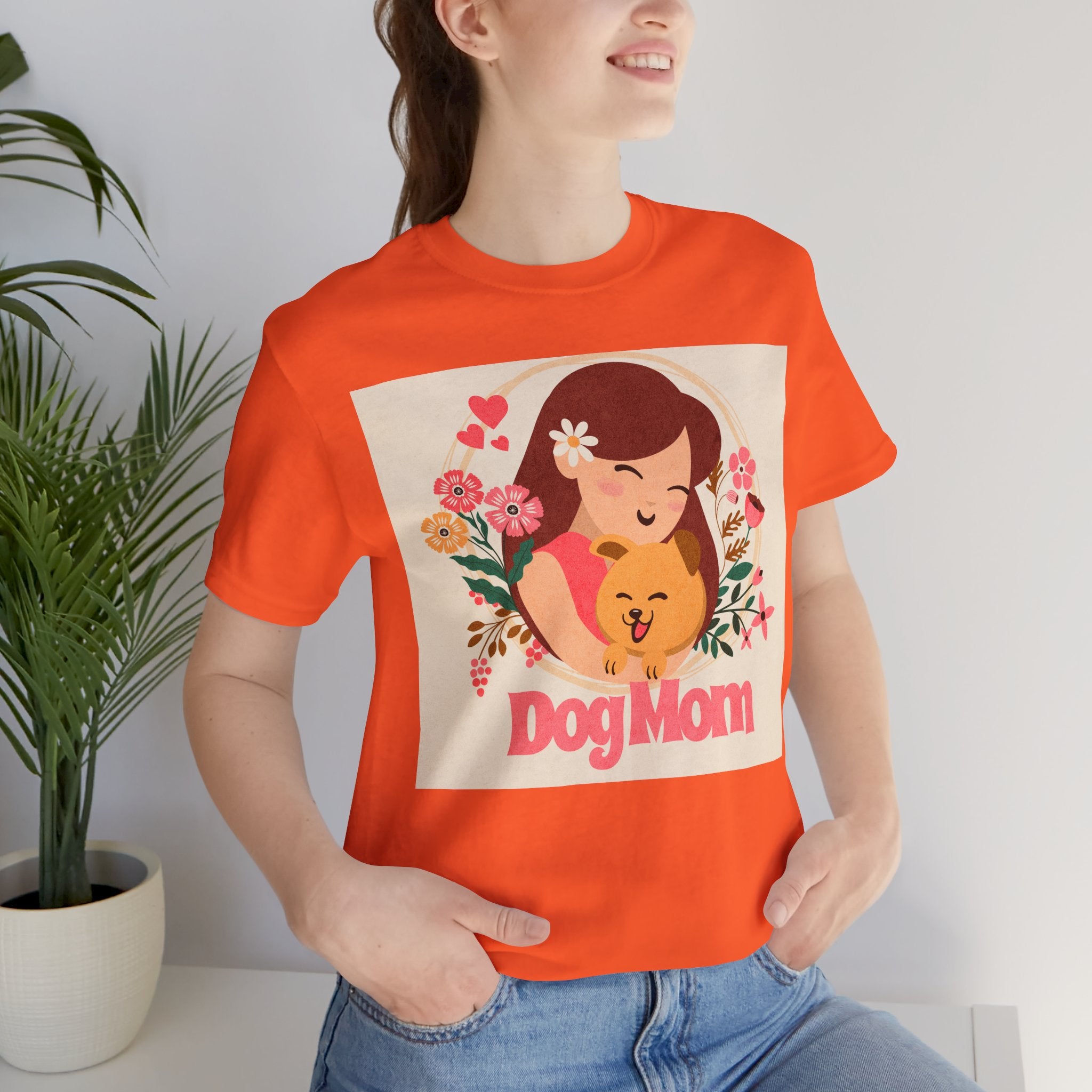 Dog Mom T-Shirt — Cute Floral Dog Mom Tee
