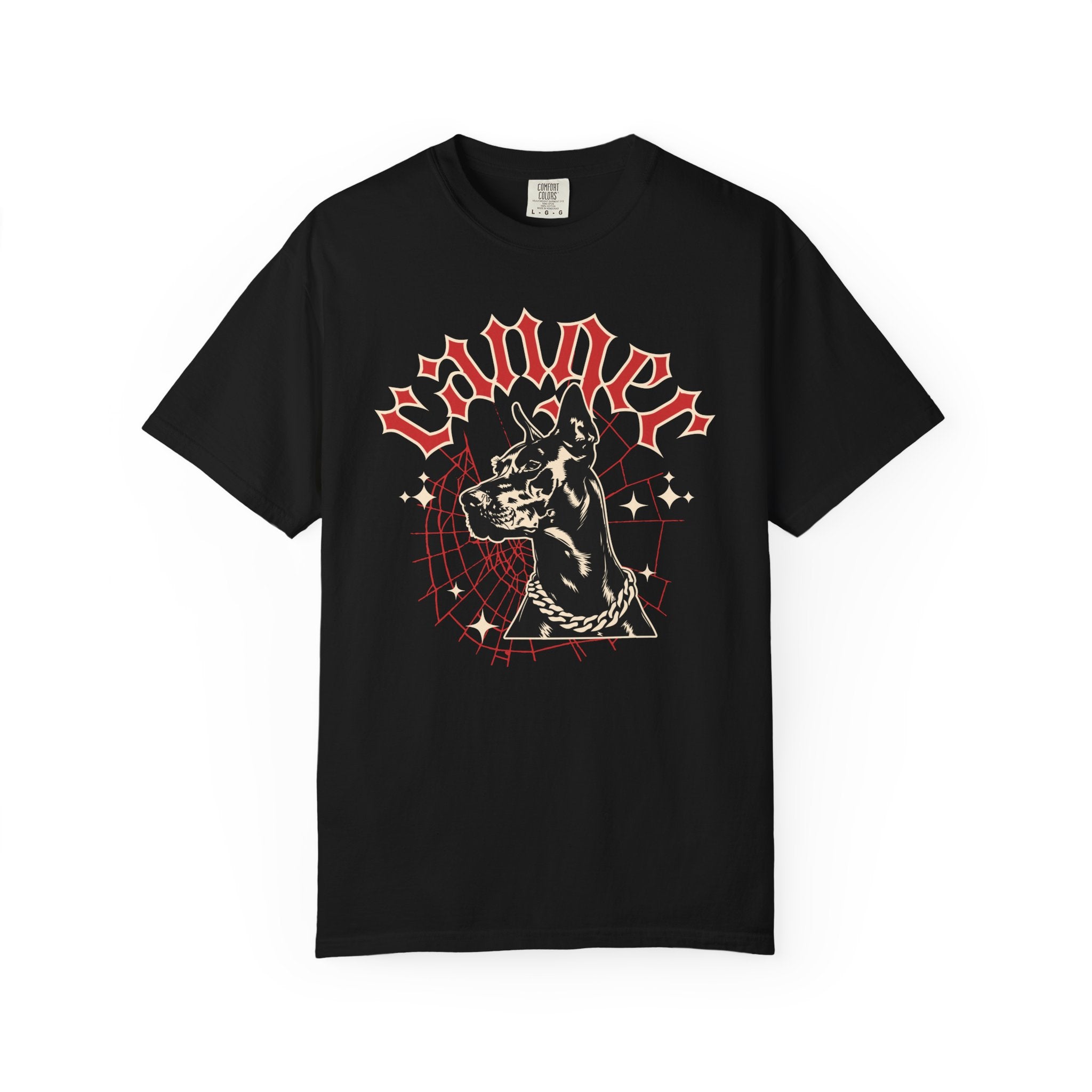 Doberman Graphic T-Shirt — Vintage “Winner” Dog Design