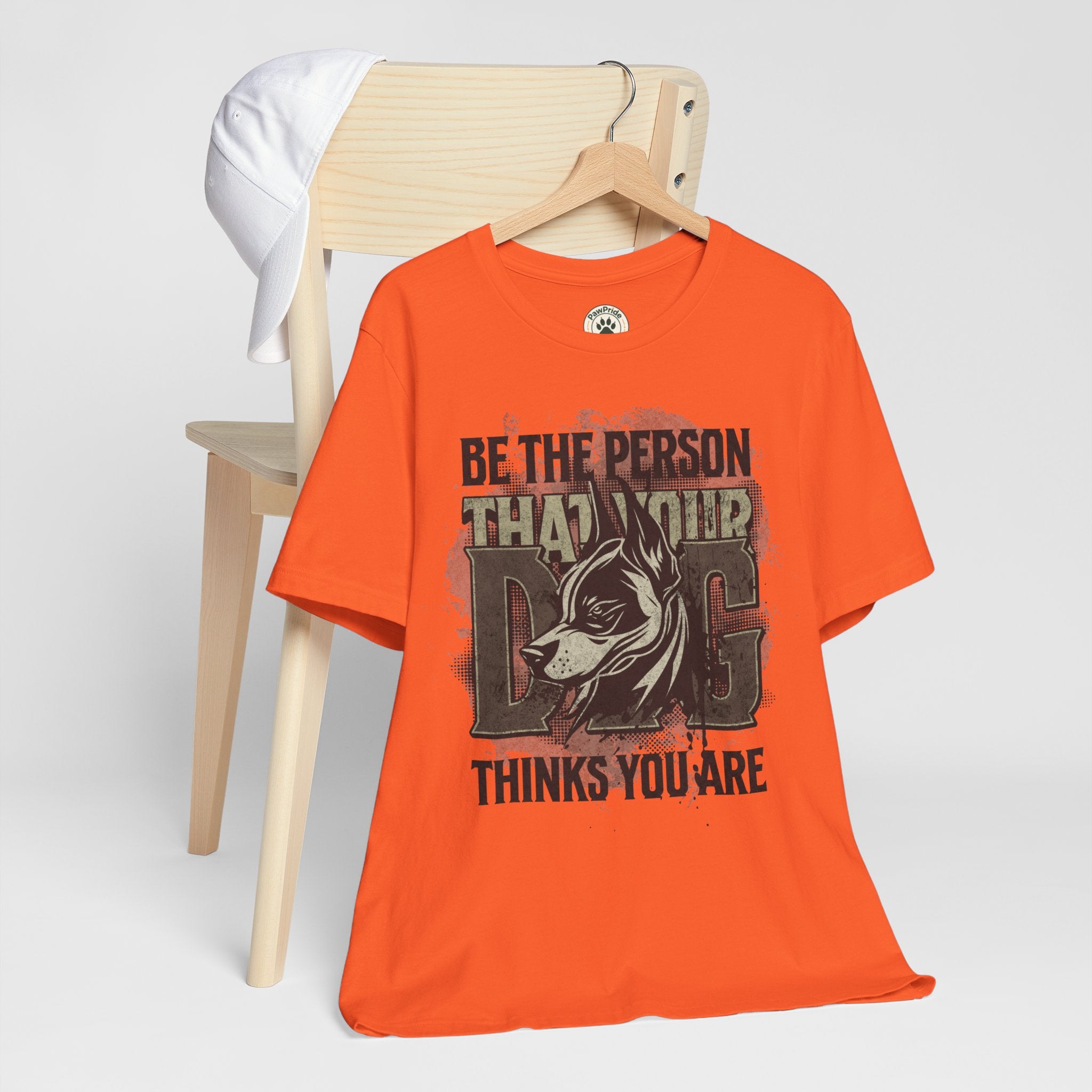 Wolf Motivational T‑Shirt — "Be the Person That Your Dog Thinks You Are"
