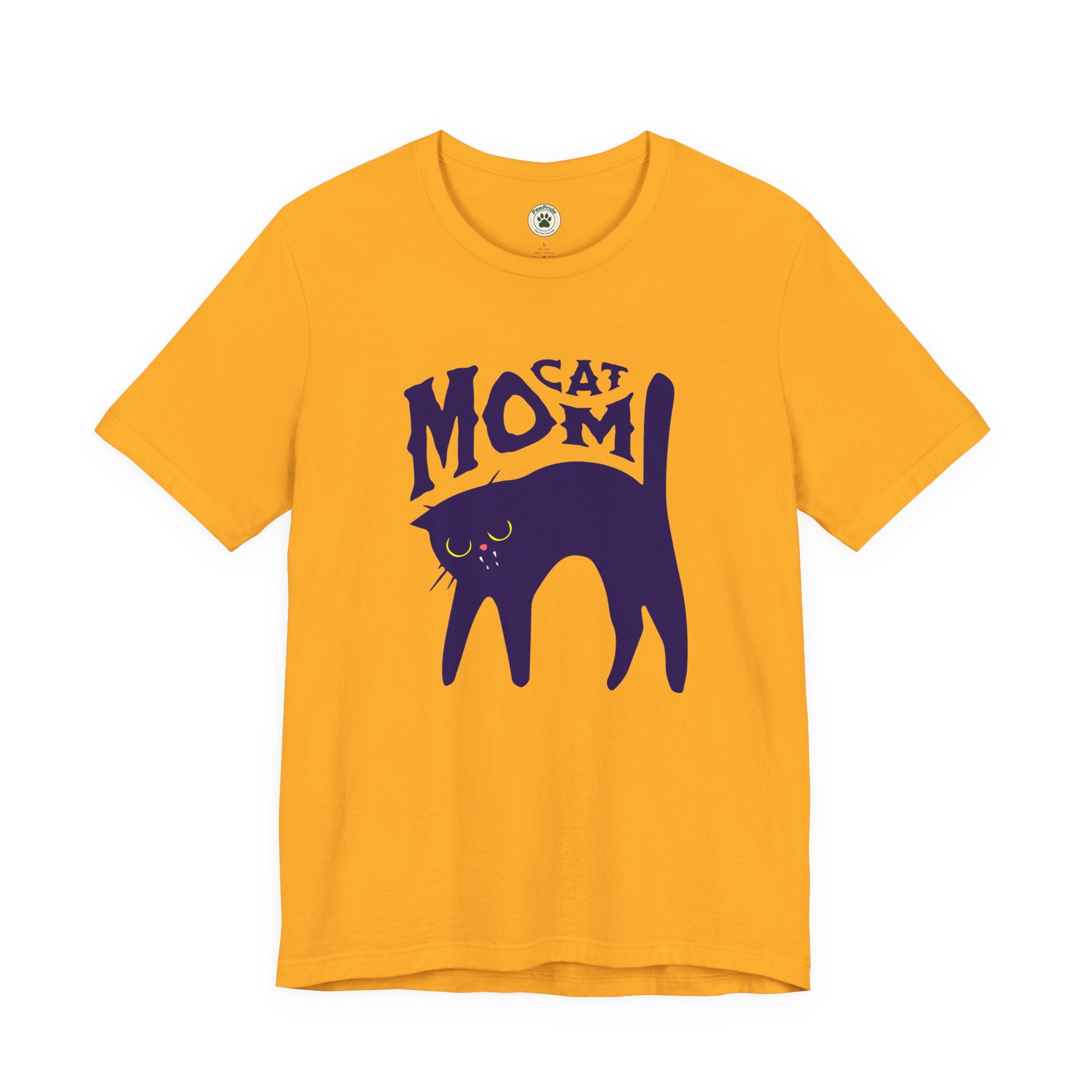 Cat Mom Graphic Tee — Cute Black Cat Illustration