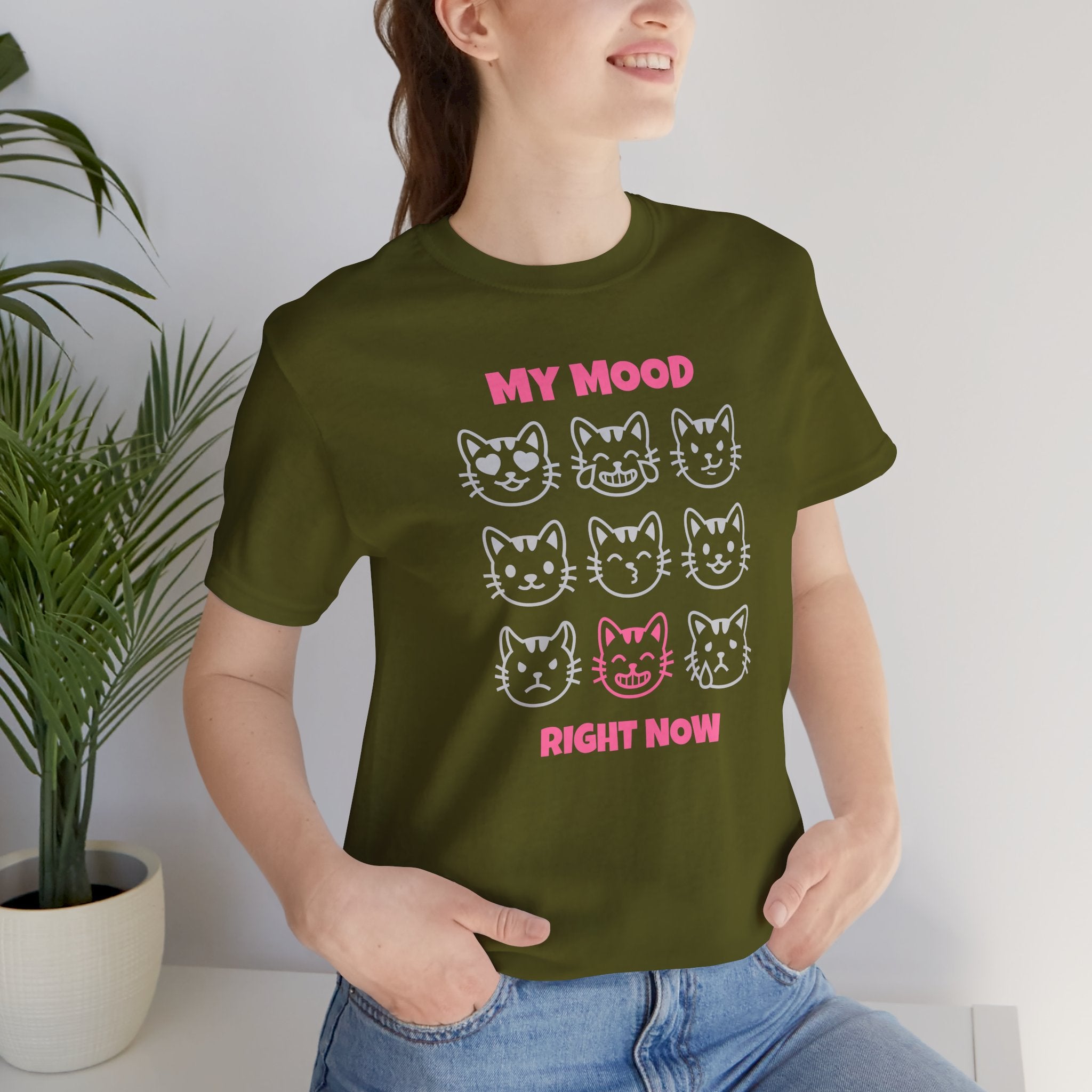 My Mood Right Now Cat Graphic Tee