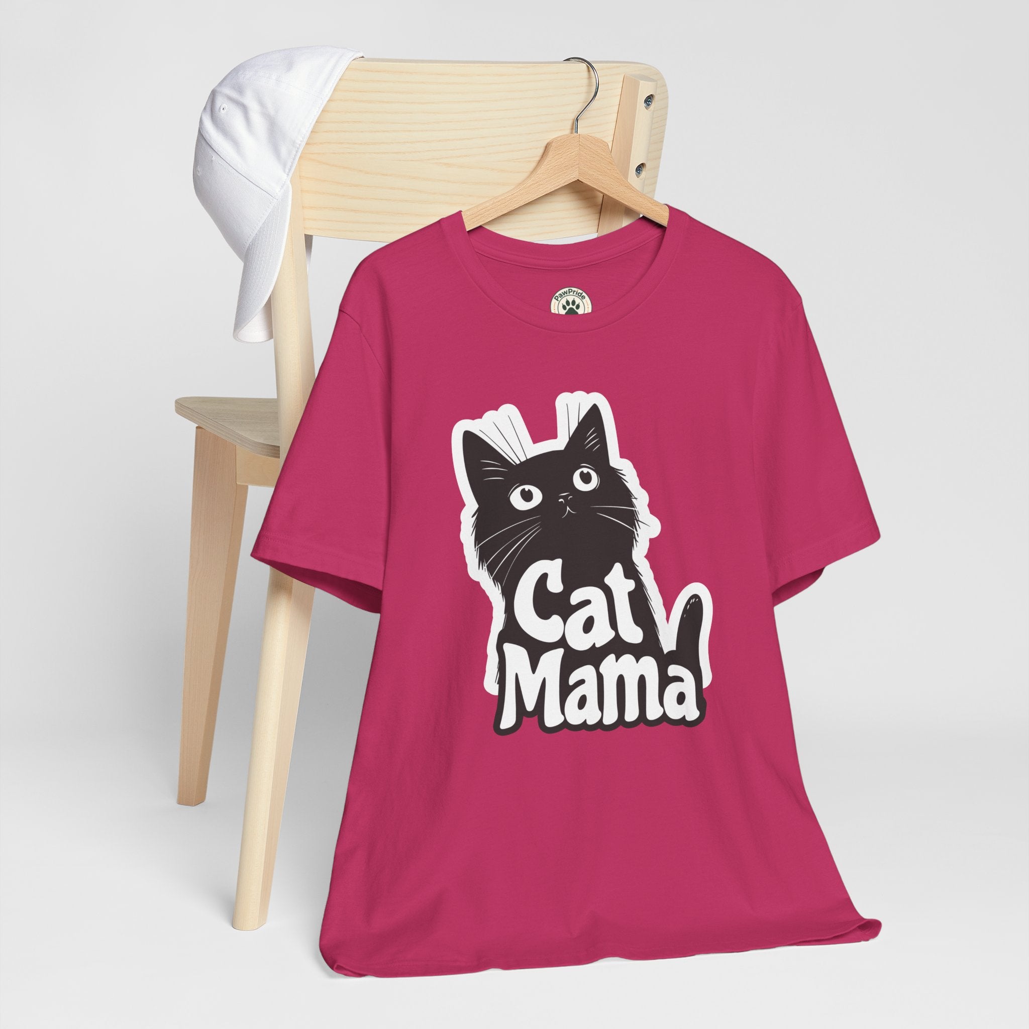 Cat Mama T-Shirt – Cute Black Cat Graphic Tee for Cat Lovers