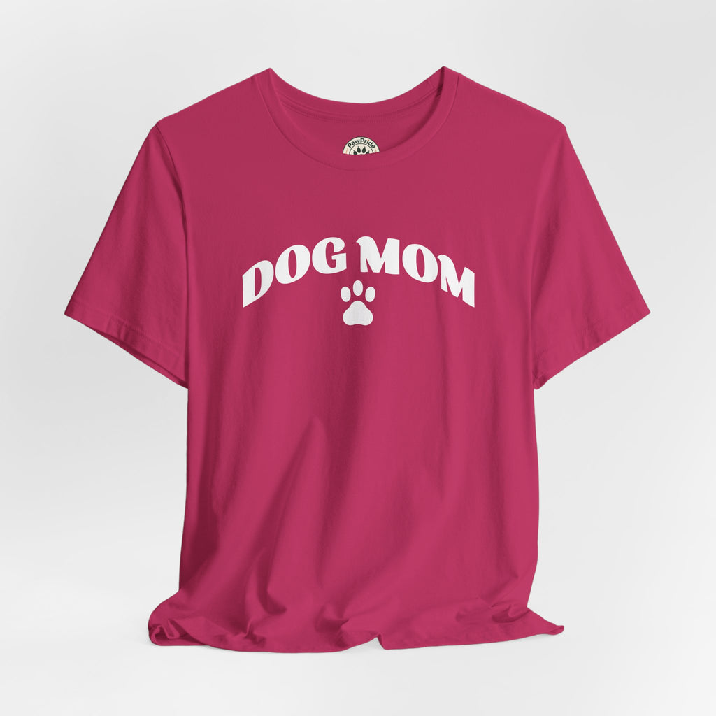 Dog Mom T-Shirt – Retro Paw Print Tee for Dog Lovers, Pet Mom Gift