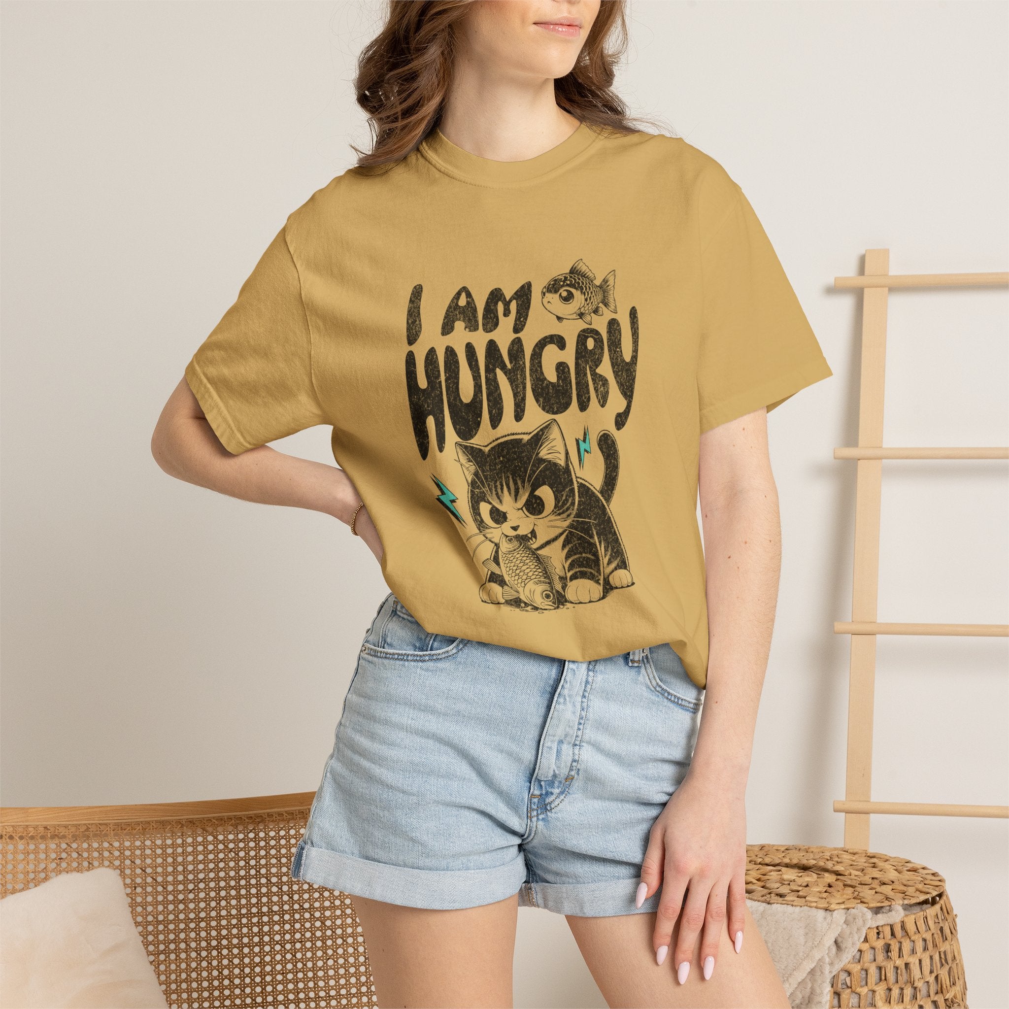 I Am Hungry Cat T-Shirt — Cute Kitten Graphic Tee