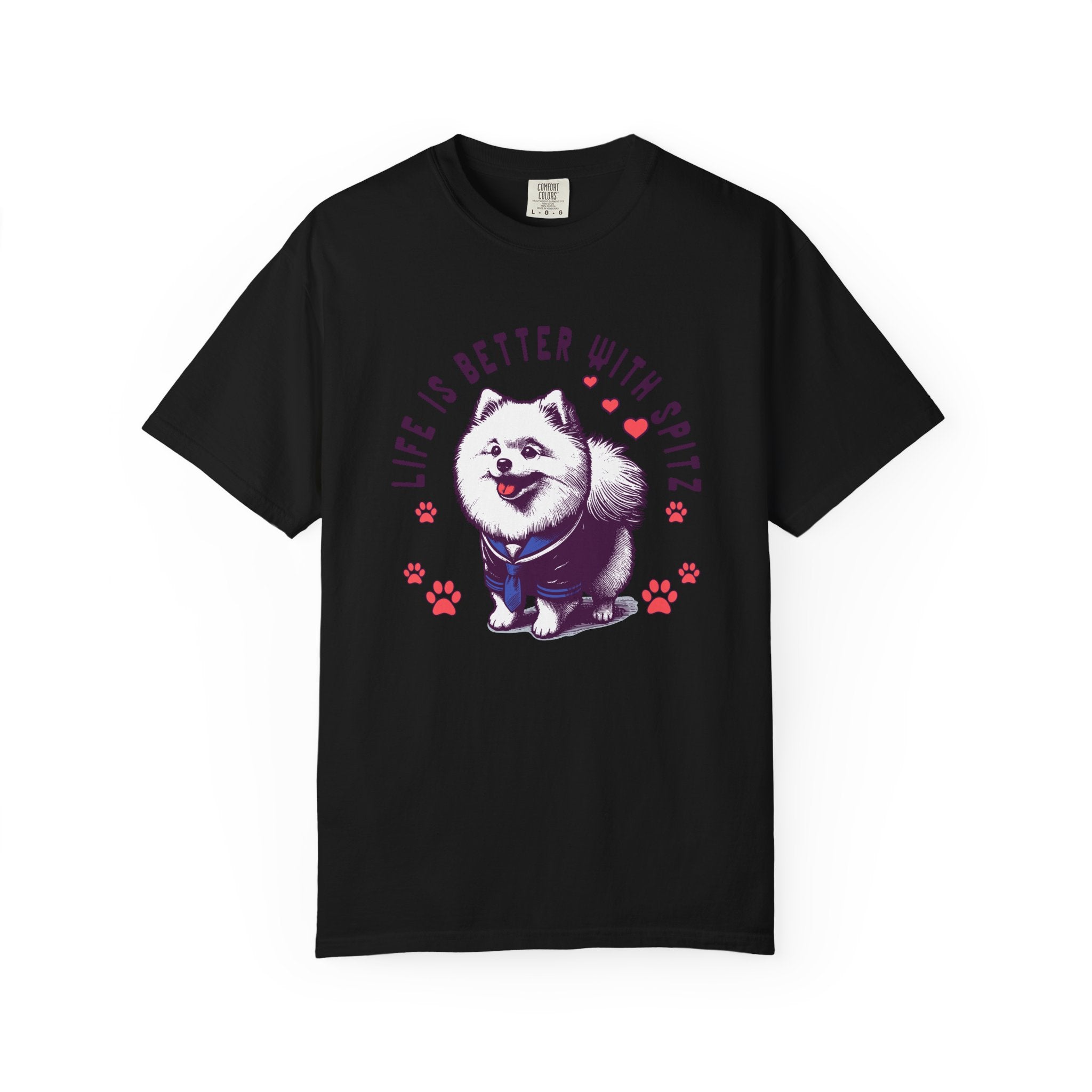 Spitz Love T-Shirt — "Life Is Better With Spitz" Cute Dog Graphic Tee
