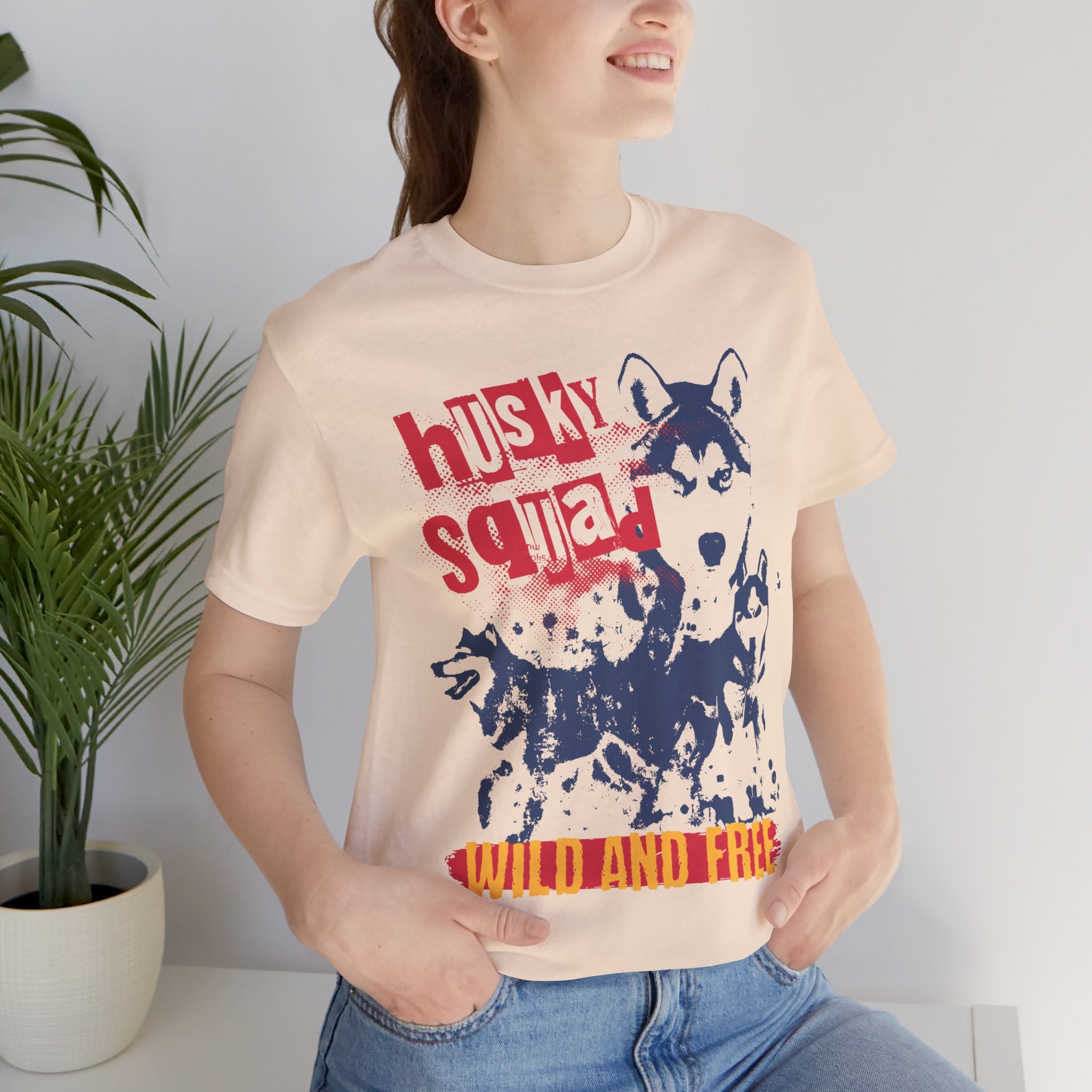 Husky Squad Tee — Wild and Free Siberian Husky Graphic T-Shirt