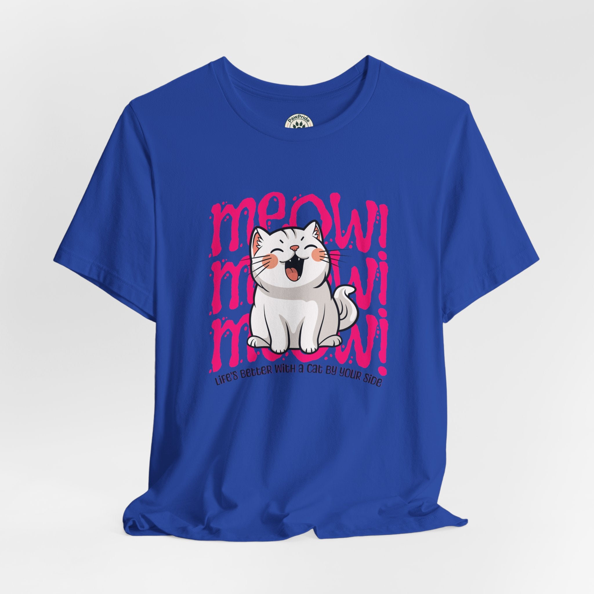 Meow Cat Graphic Tee — Cute Kawaii Cat "MEOW!" Shirt