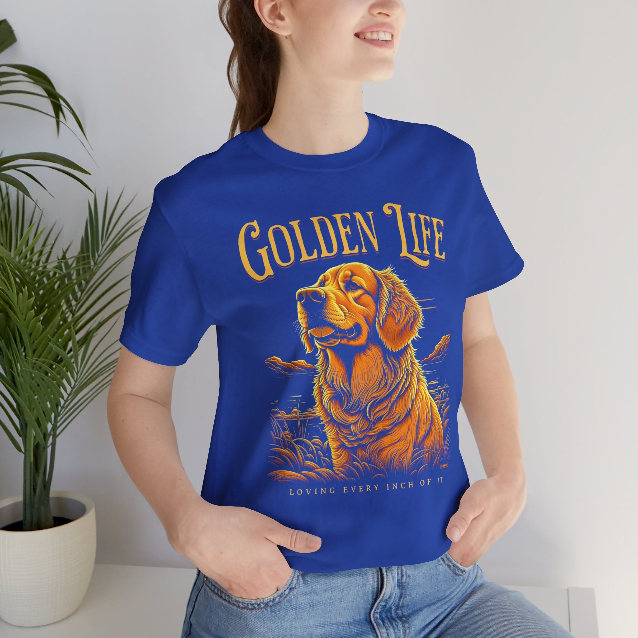 Golden Life Golden Retriever T-Shirt — "Golden Life" Graphic Tee for Dog Lovers